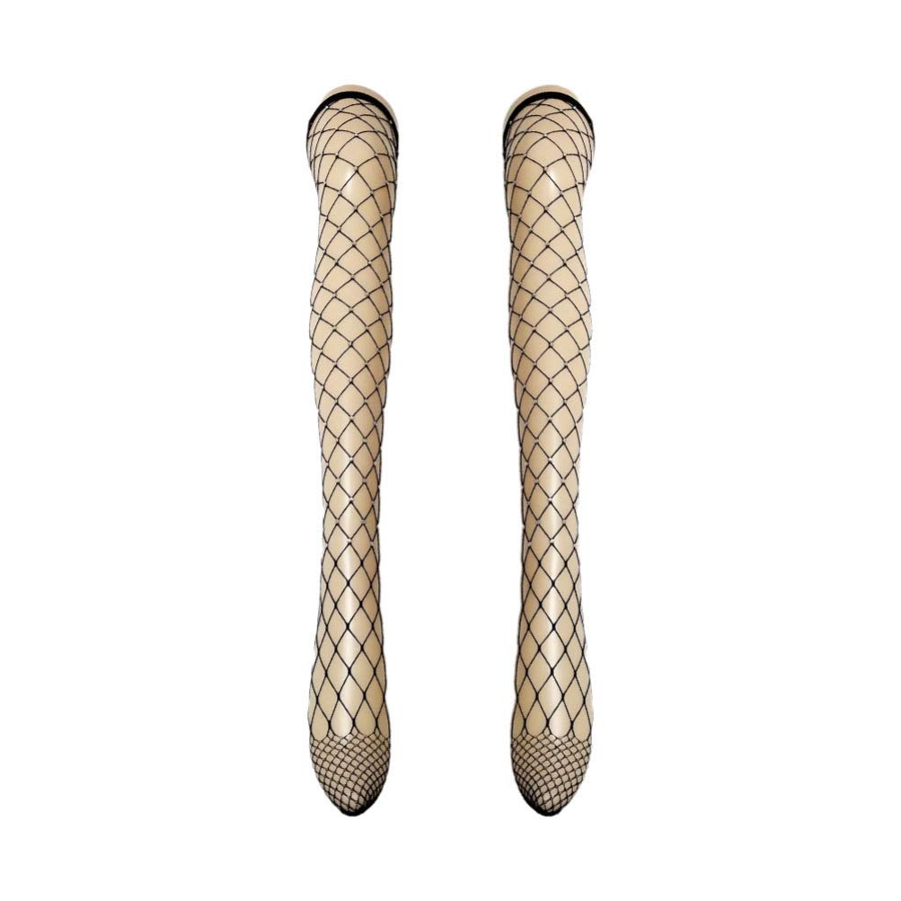 FENICAL Women's Fishnet Tights Stockings - Thigh High Pantyhose in Black | Sexy Lingerie for Halloween, Cosplay & Night Out