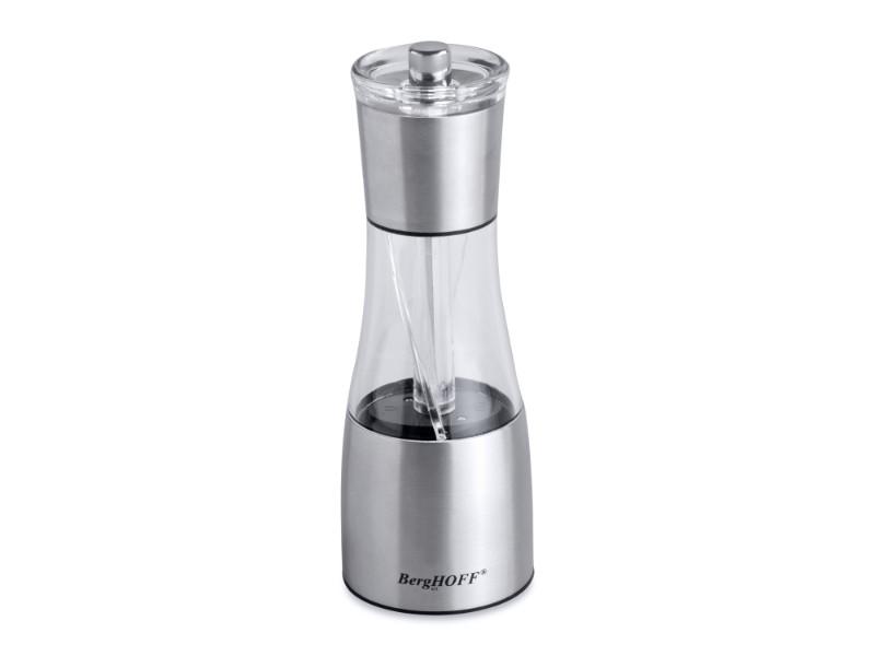 BergHOFF Essentials Duo Salt and Pepper Mill Set - Adjustable Ceramic Grinder for Kitchen & Dining Table - Perfect for Cooking, Seasoning & Gourmet Meals
