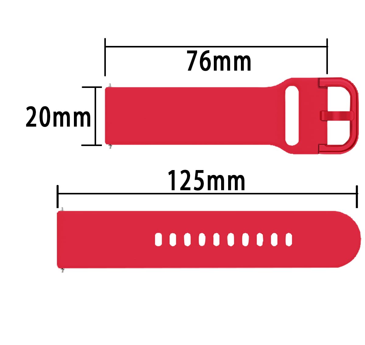 20MM Quick Release Rubber Watch Strap Replacement for Omega x Swatch Moonswatch Speedmaster - Durable & Comfortable Band for Sports, Casual & Everyday Wear