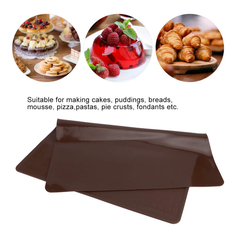 Non-Stick Silicone Baking Mat for Cakes, Bread & Pastries - Reusable Dough Pad for Home Kitchen & Restaurant Use - Perfect for Baking, Rolling Dough & Cookie Making