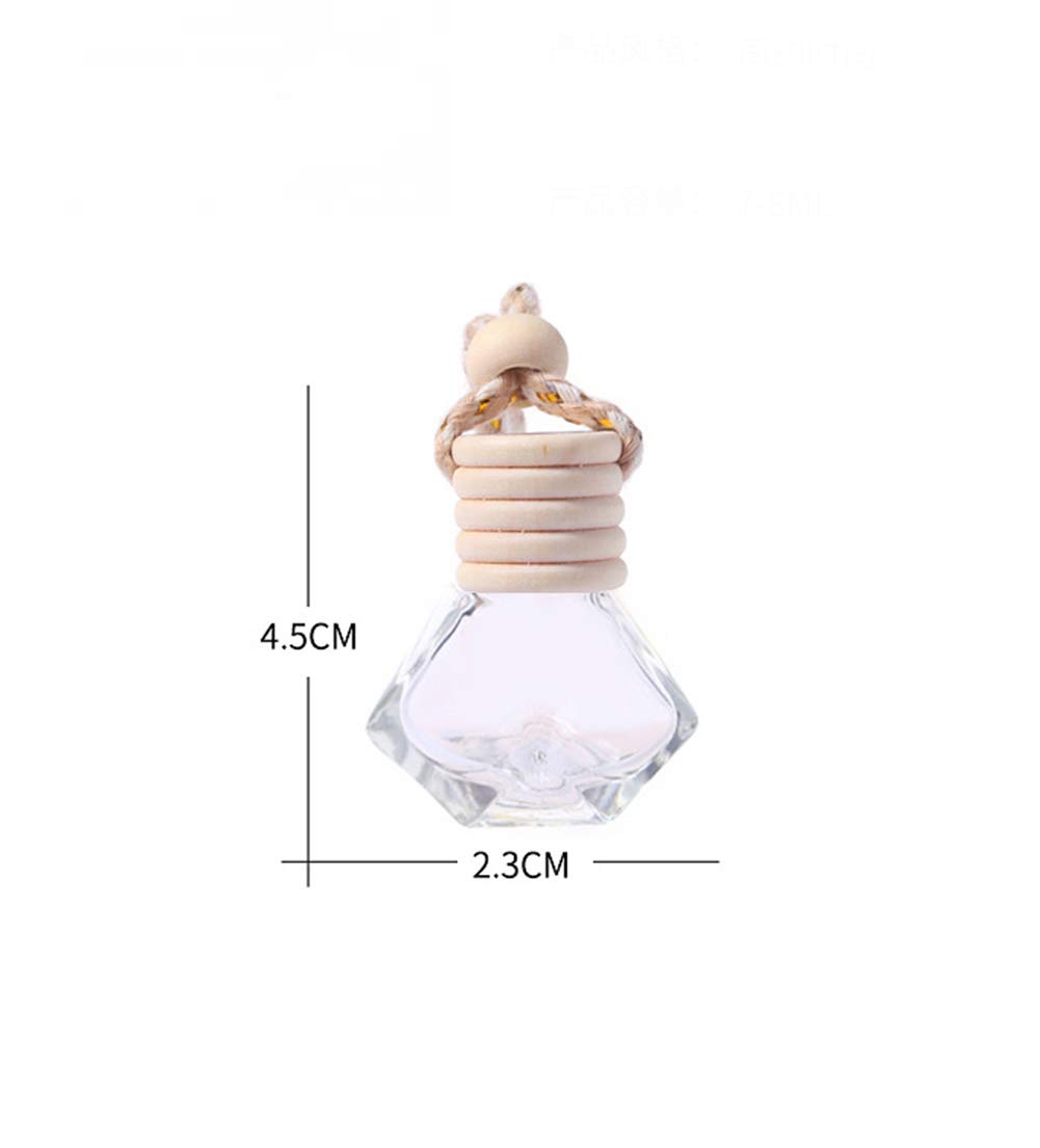 10 Pcs Car Air Freshener Perfume Bottle - Essential Oil Diffuser & Aromatherapy Fragrance Hanging Pendant - Auto Accessories for Fresh Scent & Interior Decor - Perfect for Cars, Home, Office & Gifts