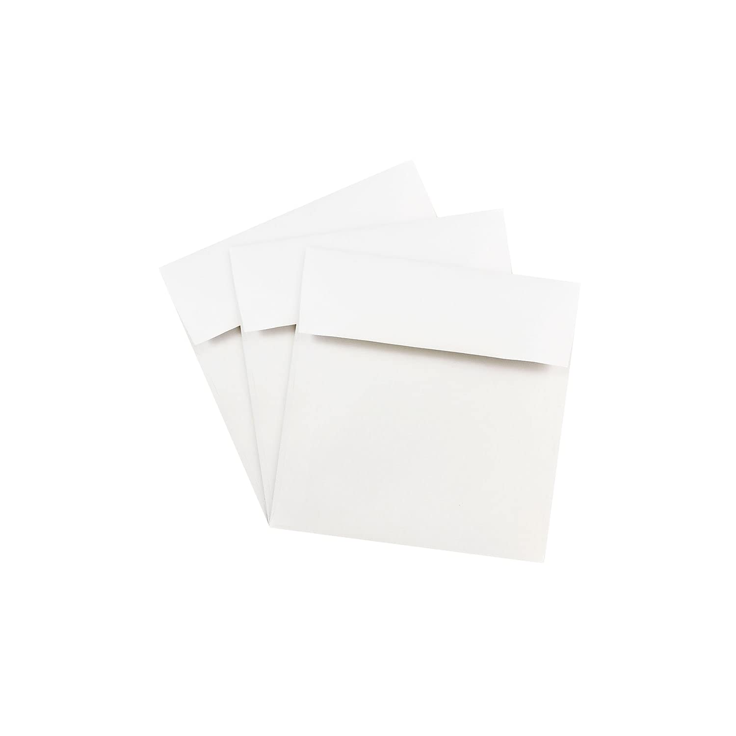 JAM PAPER 8 x 8 Inch Square Peel & Seal Invitation Envelopes - White (250 Pack) - Perfect for Wedding Invitations, Greeting Cards, and Party Invites