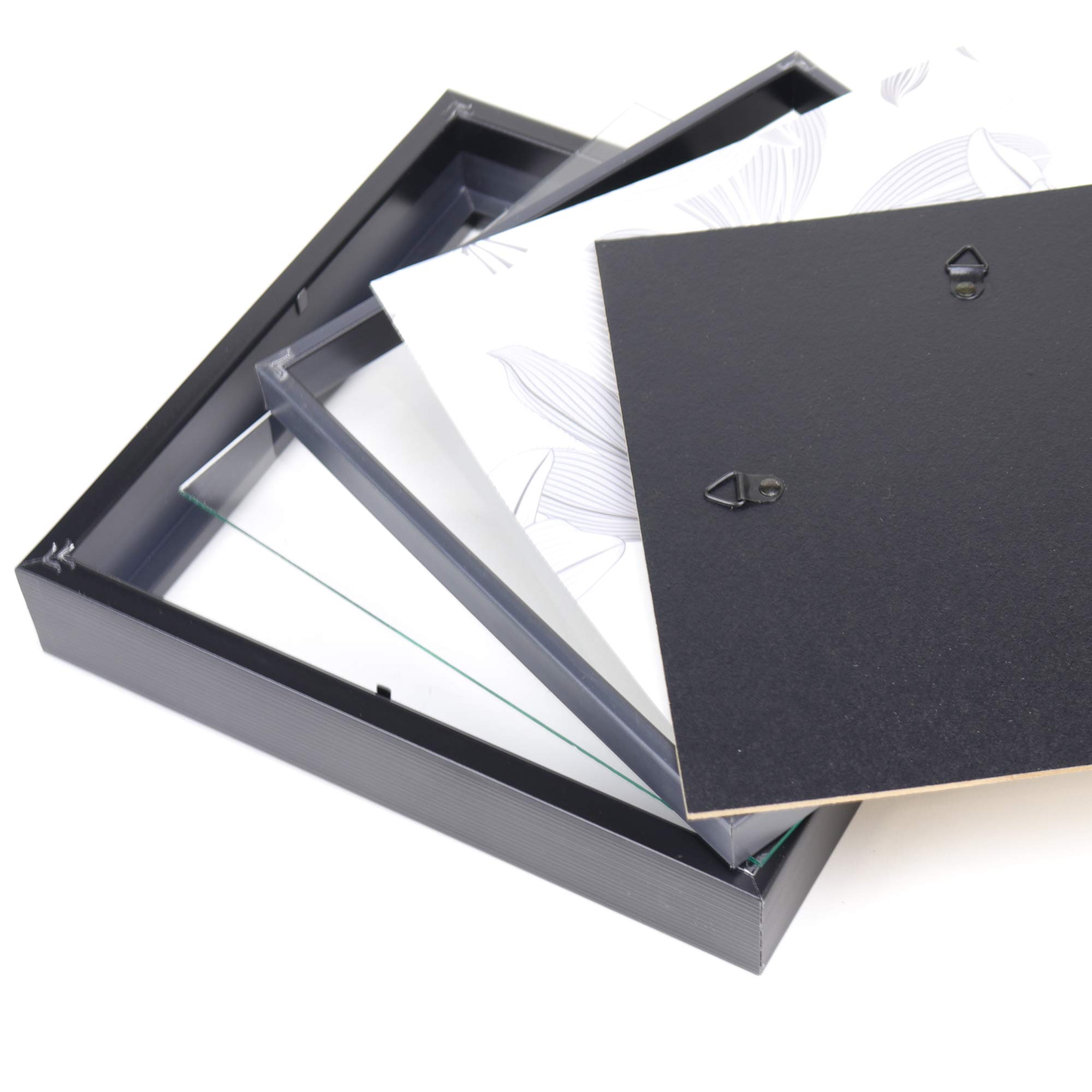 Lawrence Frames 785088 8x8 Inch Black Shadow Box Frame - Perfect for Displaying Memorabilia, Photos, and Collectibles in Home or Office Decor