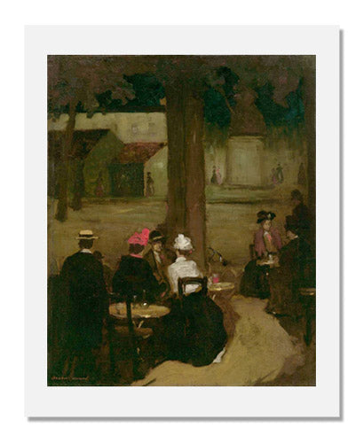 Robert Earle Henri Sidewalk Café Painting - American Impressionist Art Print - Wall Decor for Living Room, Bedroom & Office
