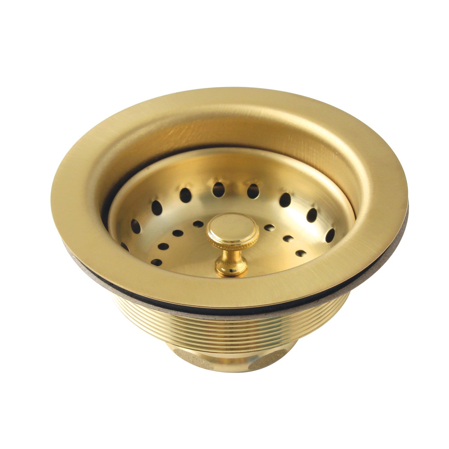Arcticstone 30 Inch White Stone Single Bowl Farmhouse Kitchen Sink with Deck Mount Faucet & Strainer - Brushed Brass/Matte Black | Perfect for Modern Farmhouse, Rustic & Contemporary Kitchen Designs