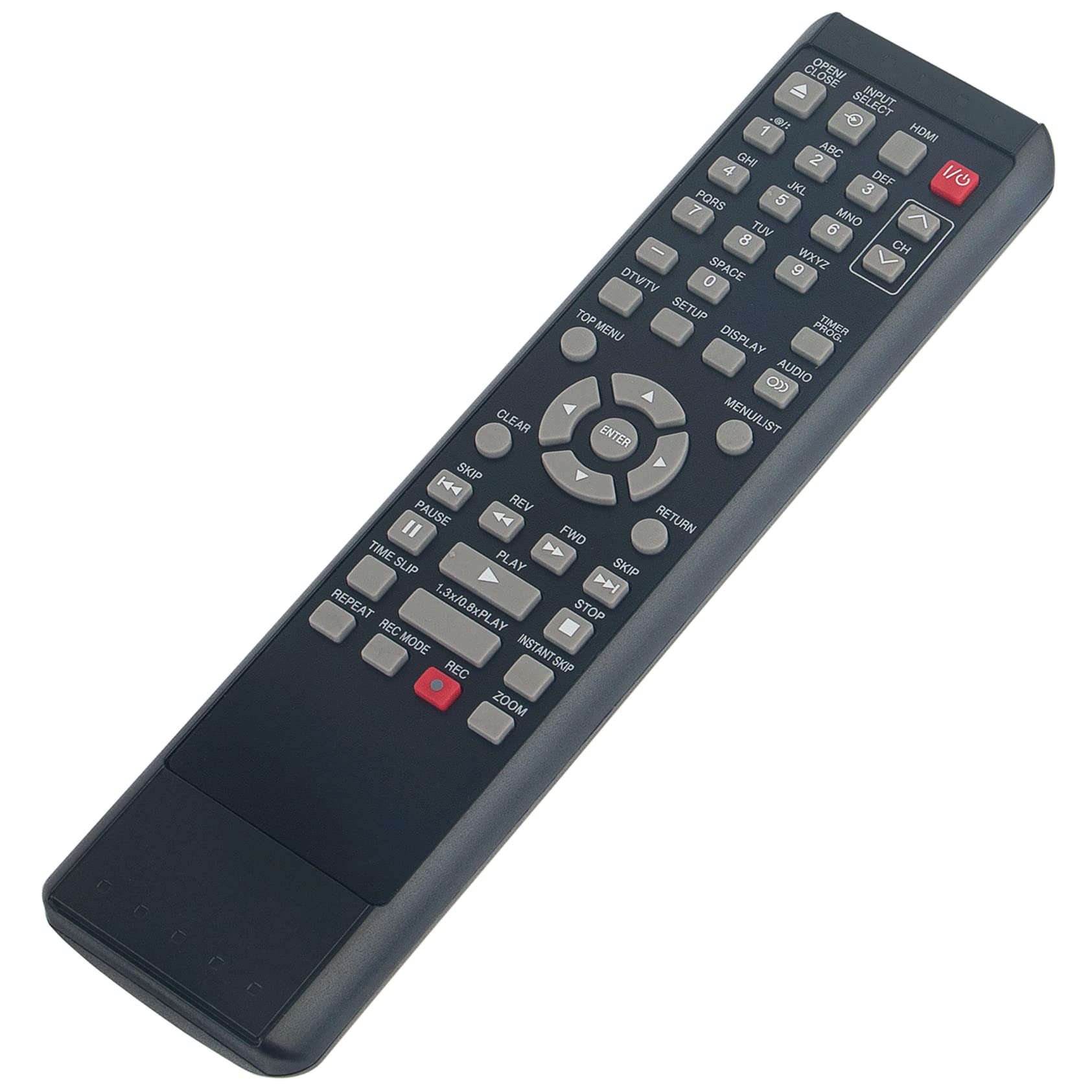 Toshiba DVD Recorder Replacement Remote Control Compatible with D-R550/D-R560/D-R570 Series (D-R550KU/D-R560KU/D-R570KU) - Perfect for Home Entertainment Systems & Media Centers