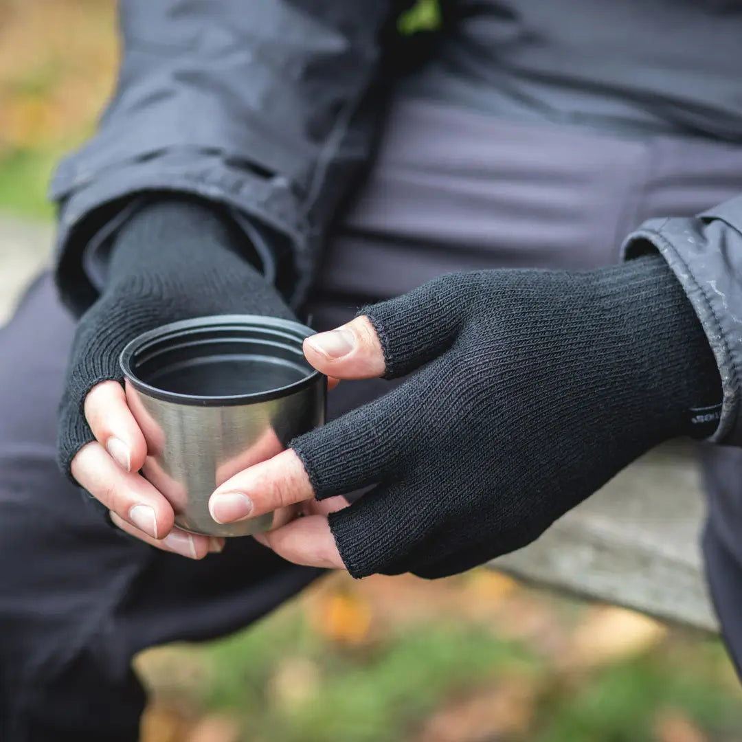 Thinny Fingerless Gloves for Men & Women - Lightweight Touchscreen Gloves for Cycling, Running & Outdoor Activities - Perfect for Cold Weather Workouts & Typing