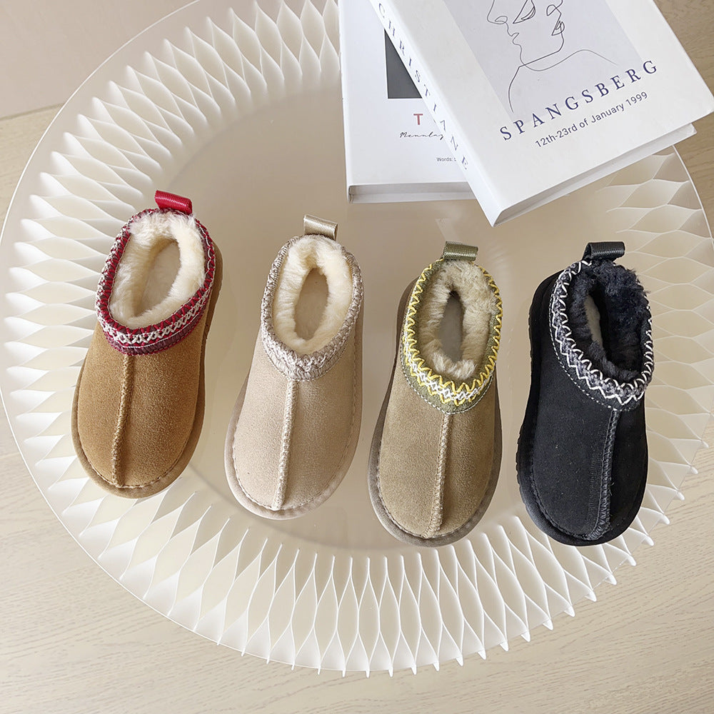 Warm Alaska Fleece Kids Slippers - Cozy Indoor House Shoes for Boys & Girls - Perfect for Winter, Home, and Playtime