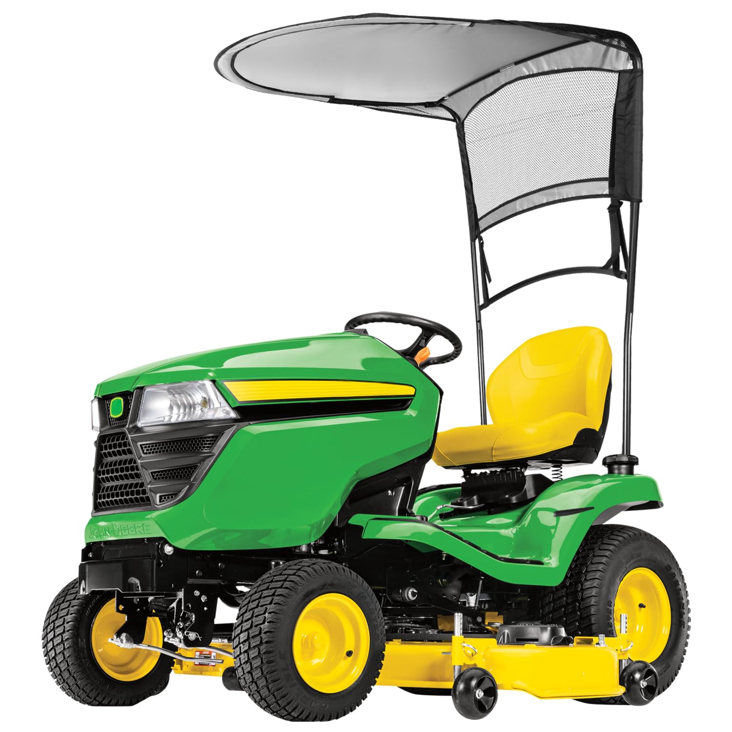 Bonbo Universal Riding Lawn Mower Sun Canopy - Fits John Deere LP68122 LP51702 100/D100/E100/L100/LA100/S100/S200 Series Lawn Tractors - UV Protection & Shade Solution for Outdoor Yard Work