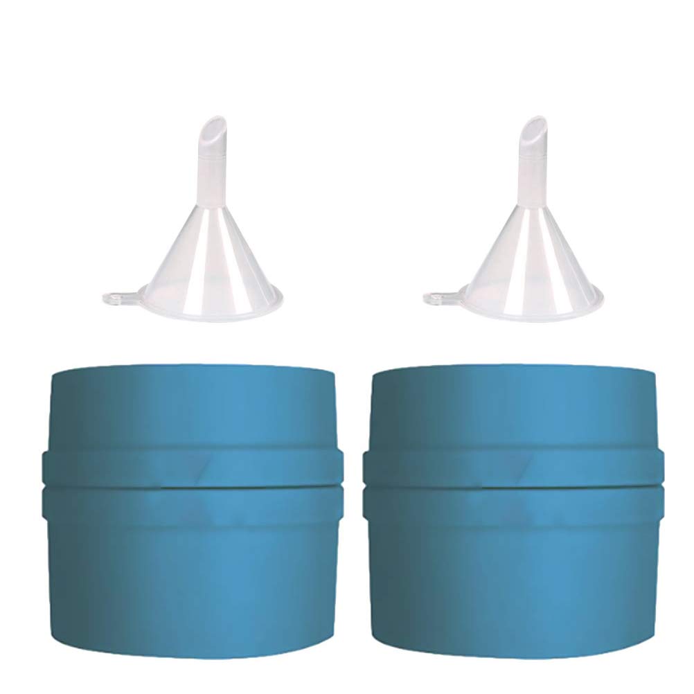 DOITOOL 2-Pack Silicone Ice Ball Molds - Diamond Shaped Whiskey Ice Cube Trays with Funnel for Cocktails, Bourbon & Scotch | Perfect for Home Bars, Parties & Gifts