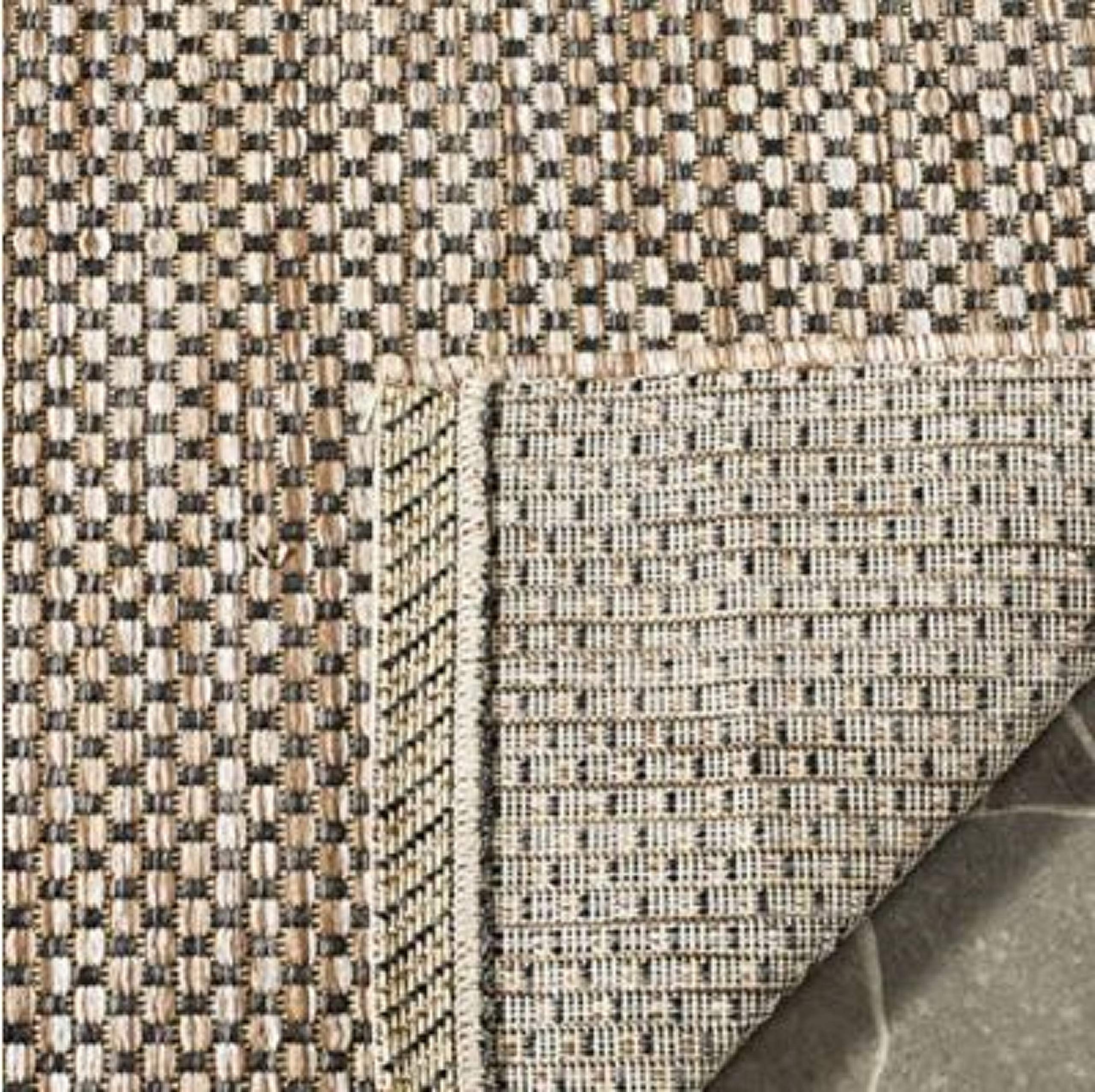 SAFAVIEH Courtyard Collection 2' x 3'7' Beige Indoor/Outdoor Area Rug - Perfect for Patio, Backyard, Mudroom & Entryway Decor