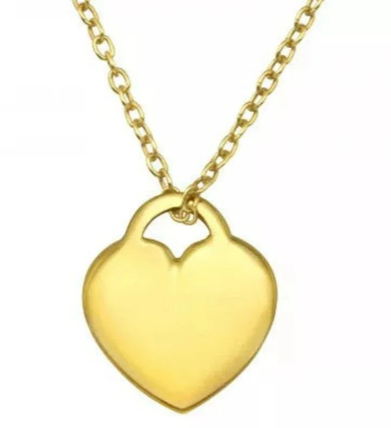 14K Gold Plated Heart Pendant Necklace for Women - Elegant Valentine's Day Gift, Anniversary Jewelry - Perfect for Romantic Dates & Special Occasions