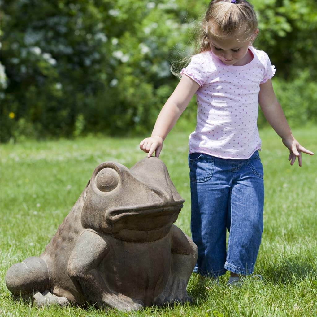 Campania International Giant Garden Frog Statue - Outdoor Decor for Lawn, Patio, and Garden - Perfect for Landscaping and Home Decoration