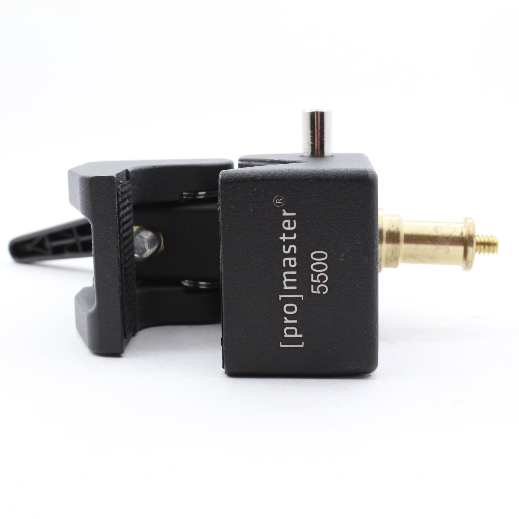 Vintage Promaster Studio Clamp with Brass Stud & Double Spigot (5500) - Perfect for Photography, Videography & Lighting Equipment Setup