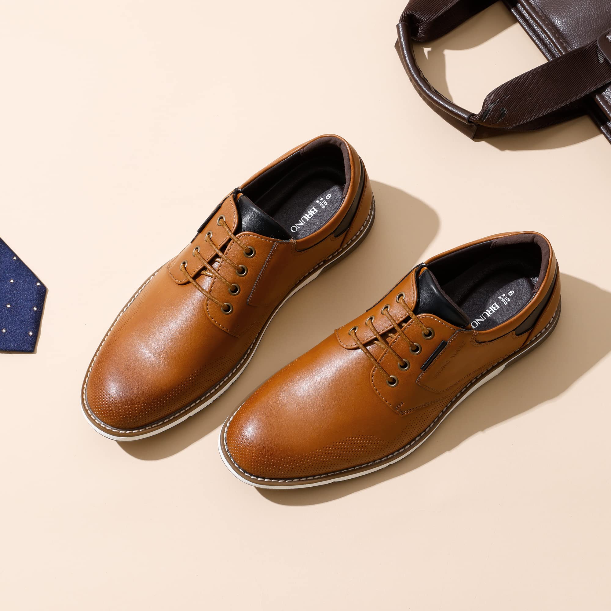 Bruno Marc Men's Casual Dress Oxford Shoes - Business Formal Derby Sneakers for Office, Wedding & Everyday Wear