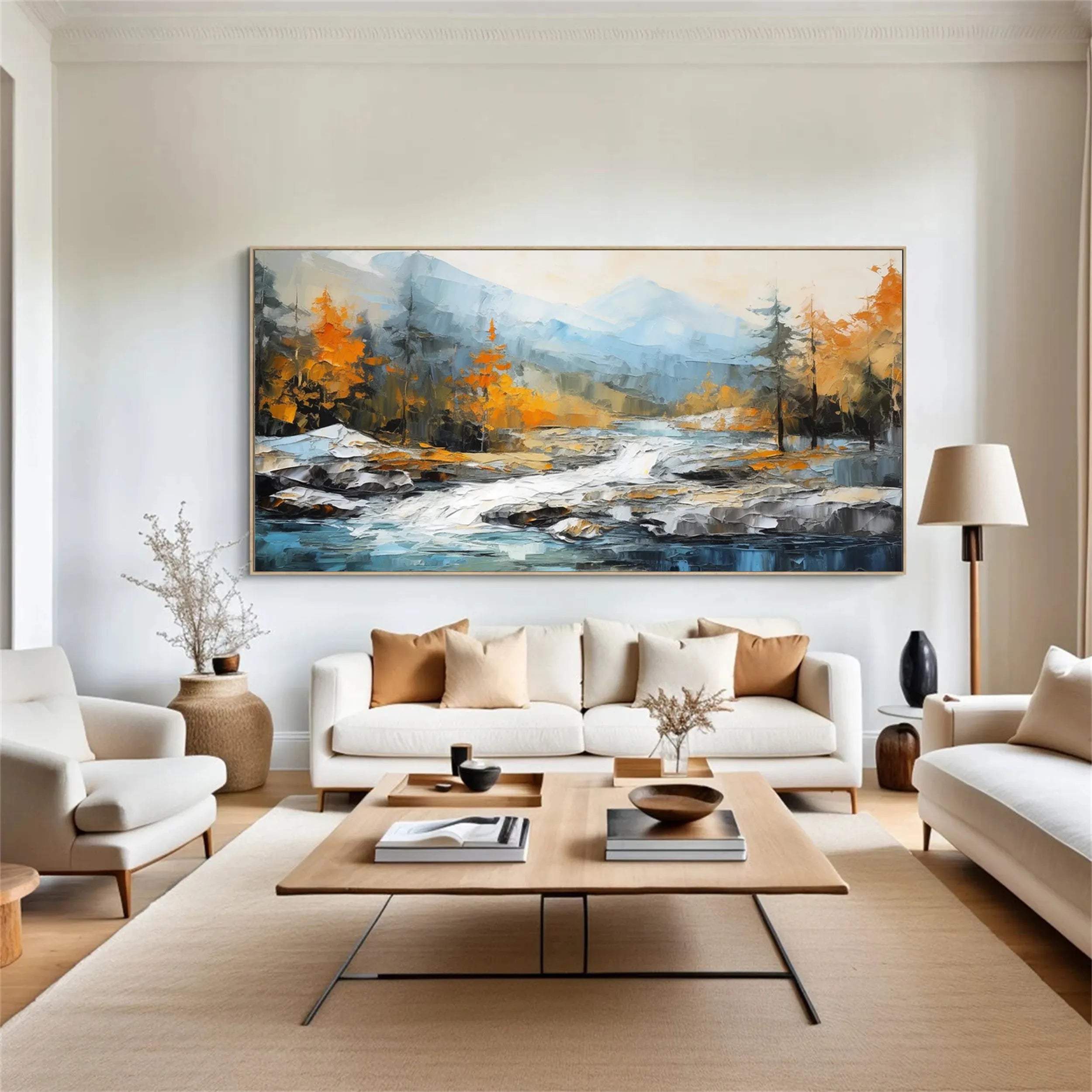 Beautiful Flower and Tree Painting #FT058 - Perfect for Home Decor, Wall Art, and Office Interior Design