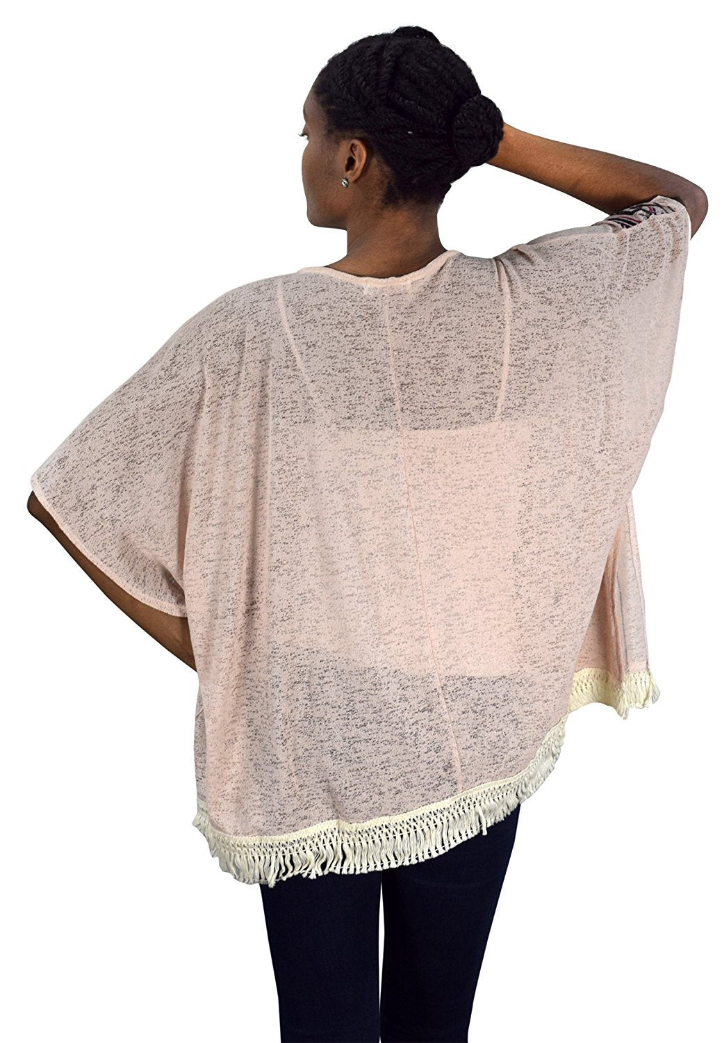 Women's Lightweight Summer Poncho Cardigan - Soft Beach Cover Up for Women, Breezy Loose Knit Shawl Wrap for Vacation, Poolside, Yoga & Outdoor Activities