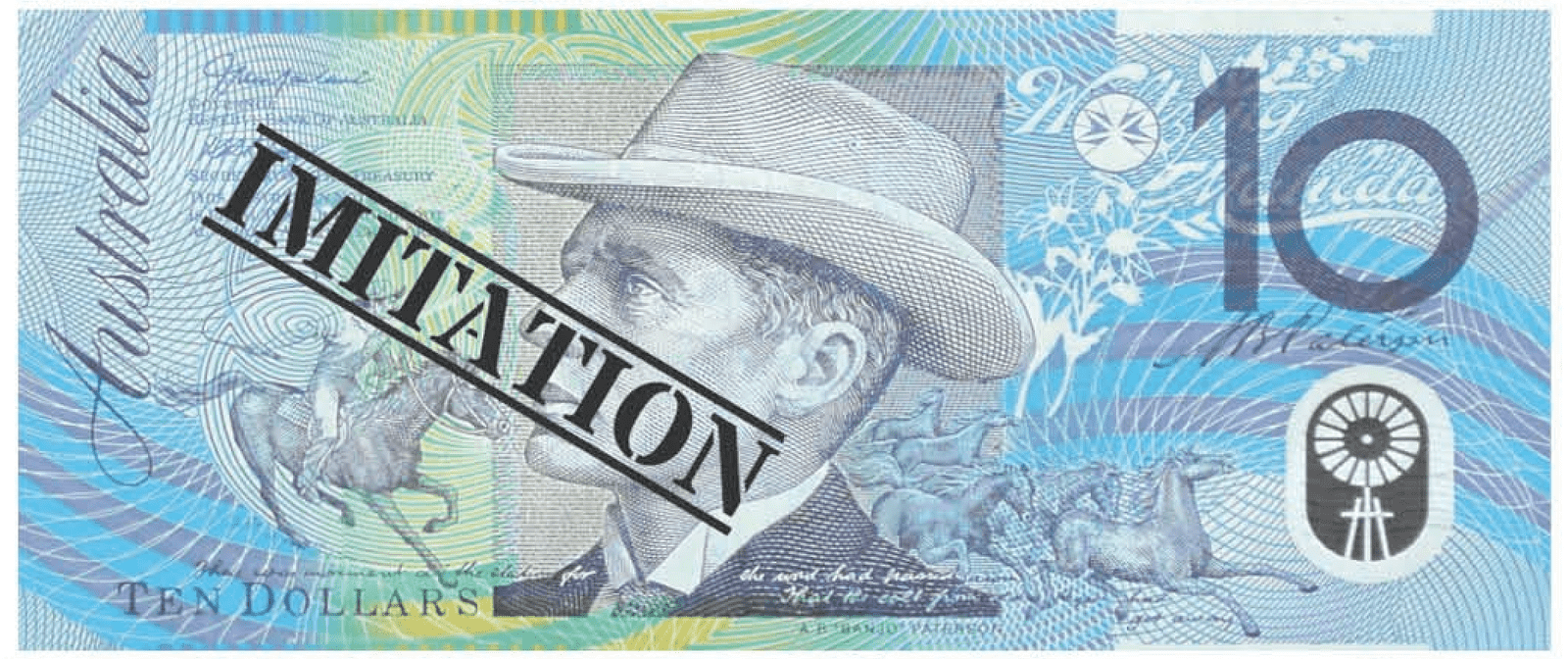 10 Dollar Australian Souvenir Notebook - Fake AUD Money Novelty Notepad (50 Sheets/Pack) - Perfect for Prank Gifts, Magic Tricks, and Themed Parties
