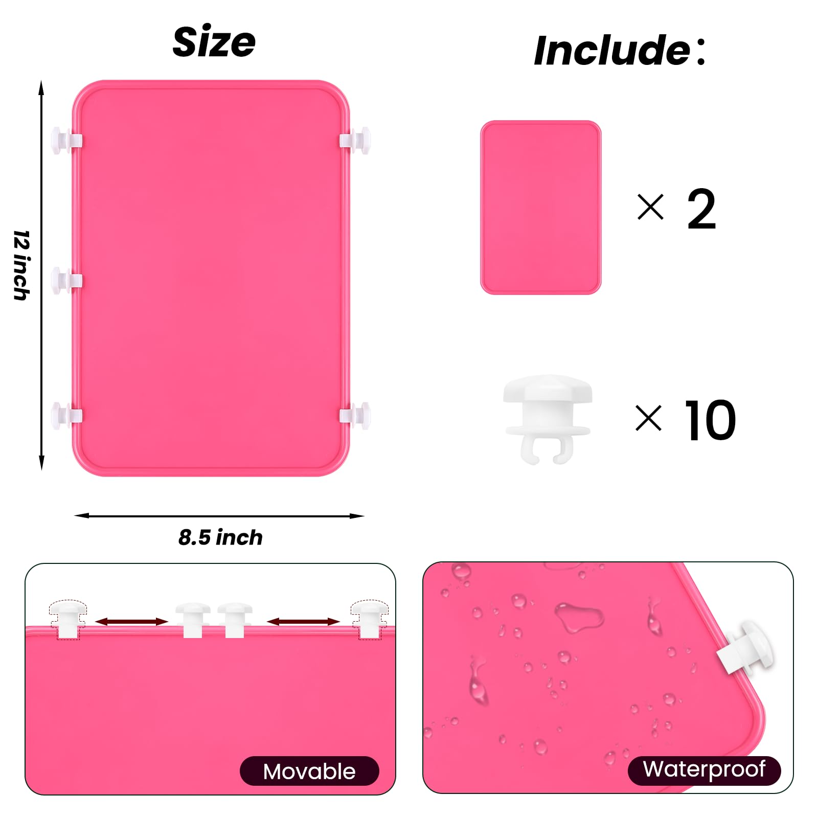 Bogg Bag Divider 2-Pack - XL Inserts for Bogg Bag Organizer | Beach Bag Accessories for Sand, Pool & Travel | Perfect for Tote Storage & Organization