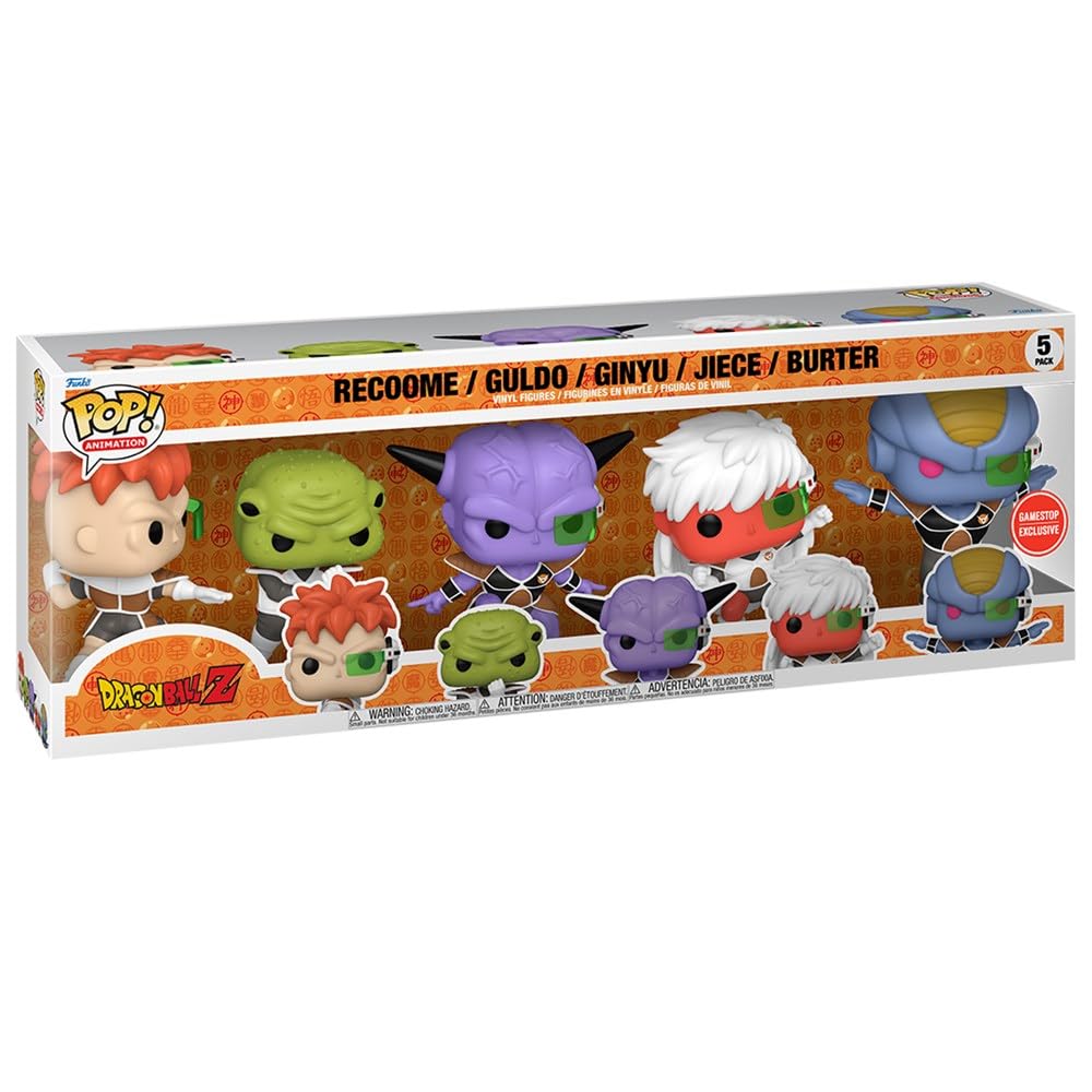 Funko Pop! Dragon Ball Z Ginyu Force 5-Pack Vinyl Figure Set - Collectible Anime Action Figures for Display & Gifts | Perfect for DBZ Fans, Home Decor & Anime Collections