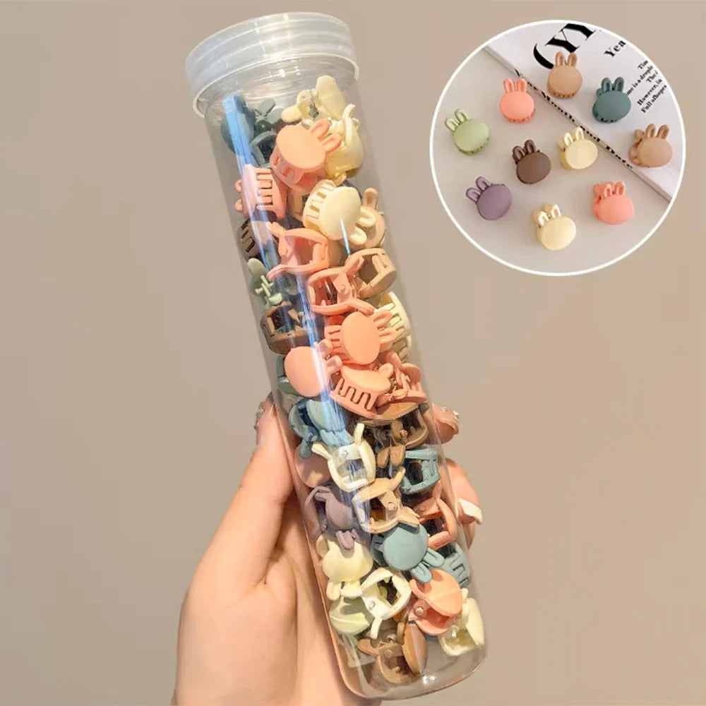50 Pcs Bunny Hair Clips for Girls - Cute Cartoon Animal Hair Accessories for Kids, Teens & Women - Perfect for School, Parties & Daily Styling