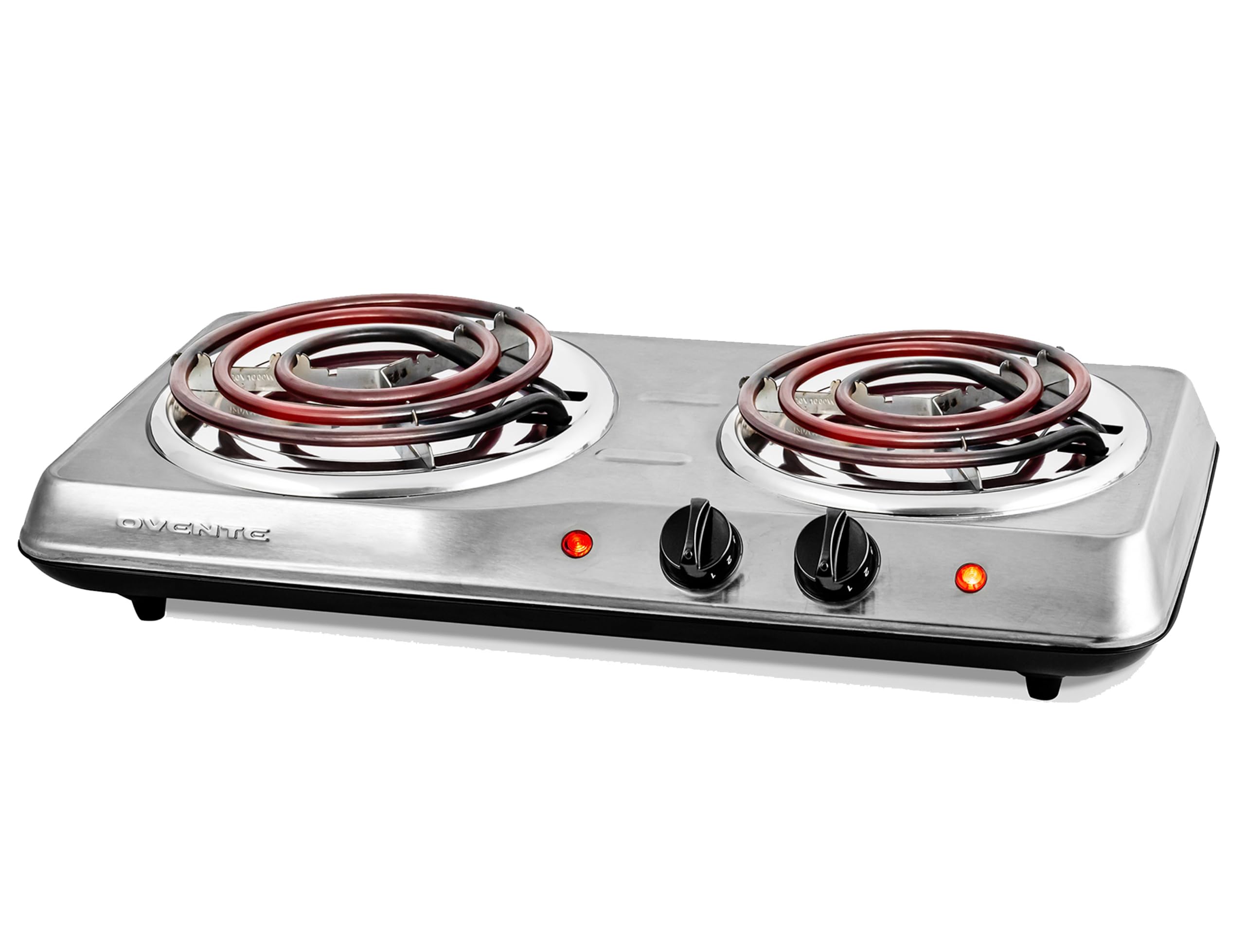OVENTE 1700W Electric Countertop Double Burner - 6