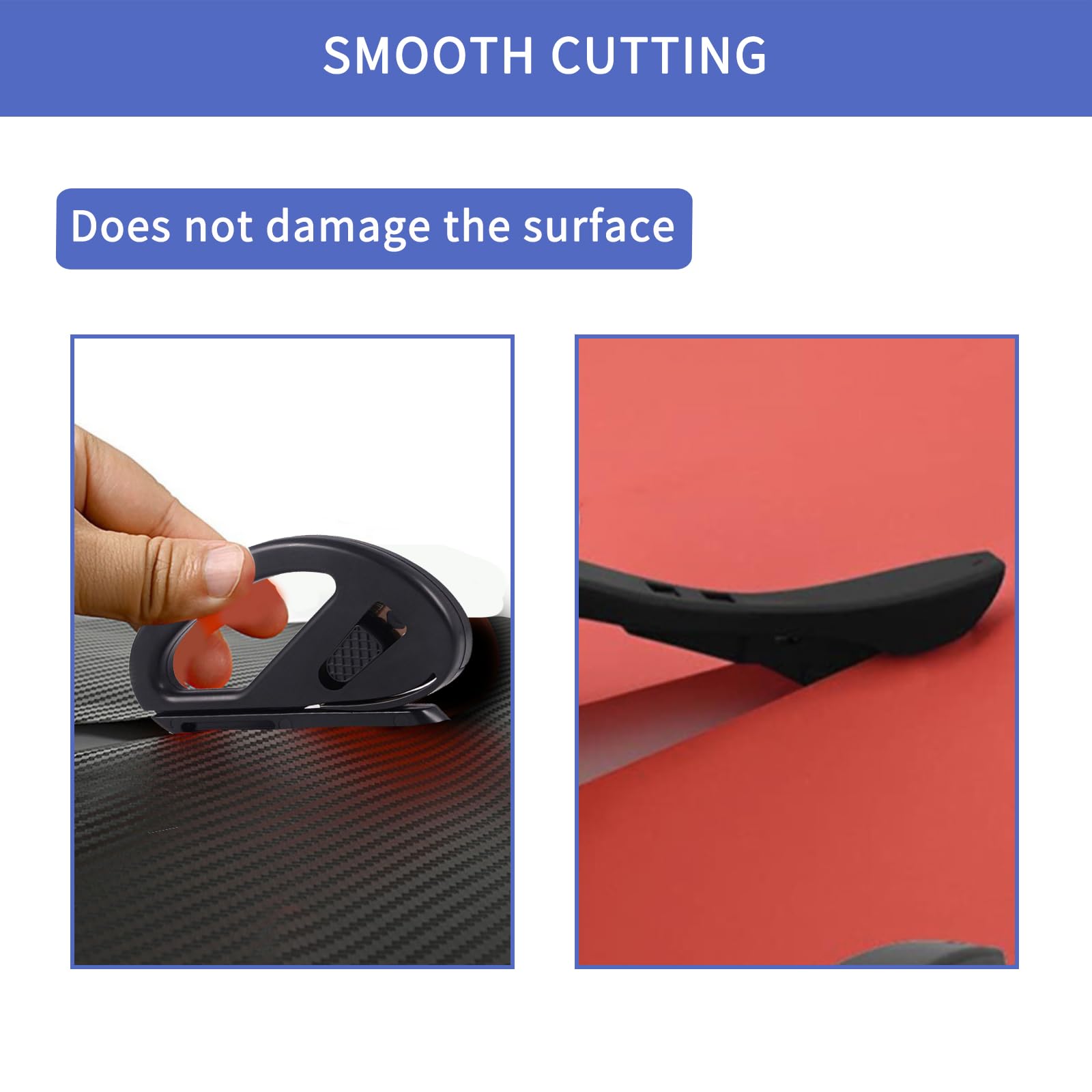 3Pcs Safety Cutter Set - Vinyl Utility Knife for Wrapping Paper, Window Tint, Automotive Wrap & Crafts - Sharp Precision Cutting Tool for Home, Office & Gift Wrapping - Perfect for DIY Projects, Holiday Gifts & Professional Installations