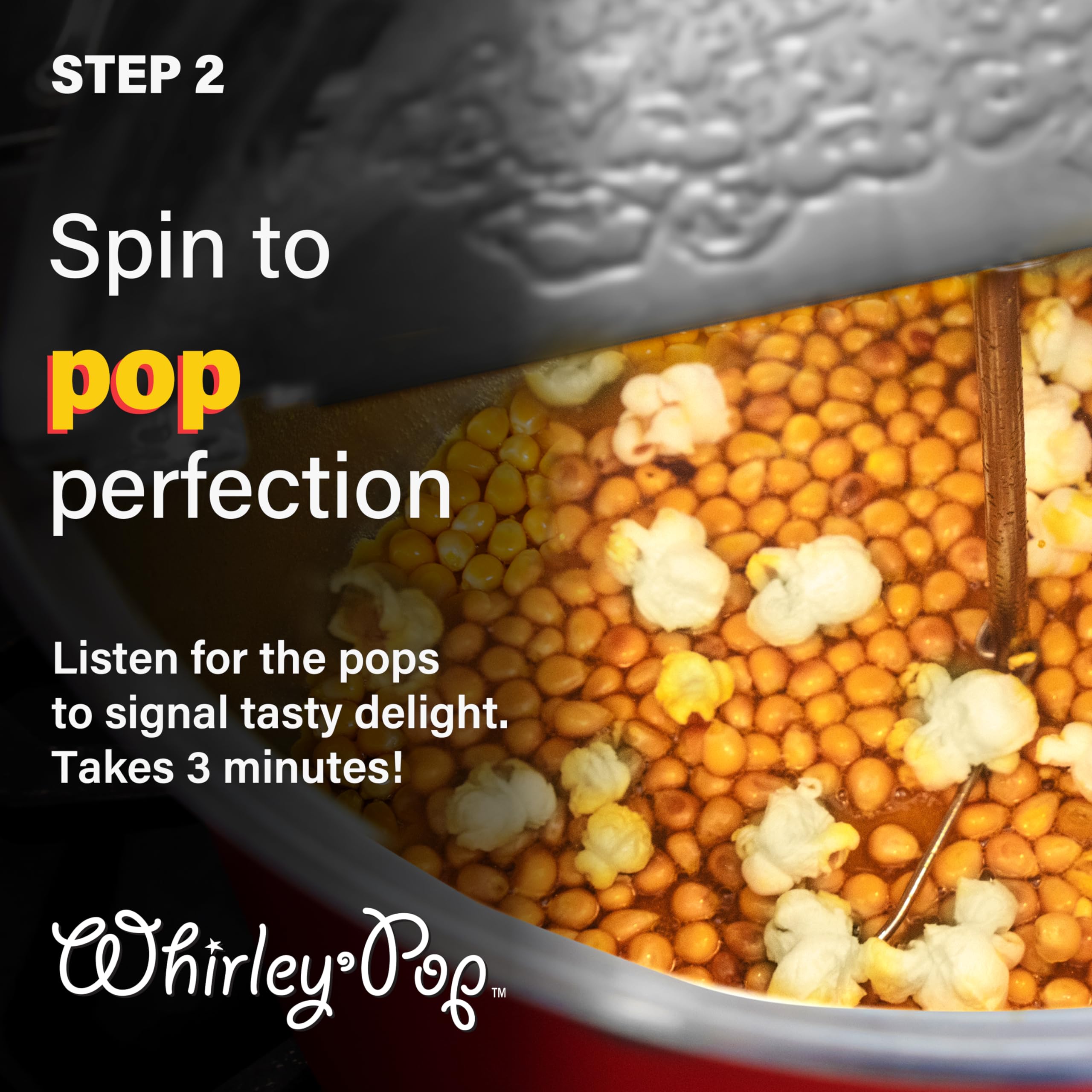 Original Whirley Pop Popcorn Maker - 6 Quart Stovetop Popcorn Popper with 5 Popping Kits, Aluminum Popcorn Pot with Metal Gears - Perfect for Movie Nights, Camping & Family Gatherings - Wabash Valley Farms Stove Top Popcorn Pan (Silver)
