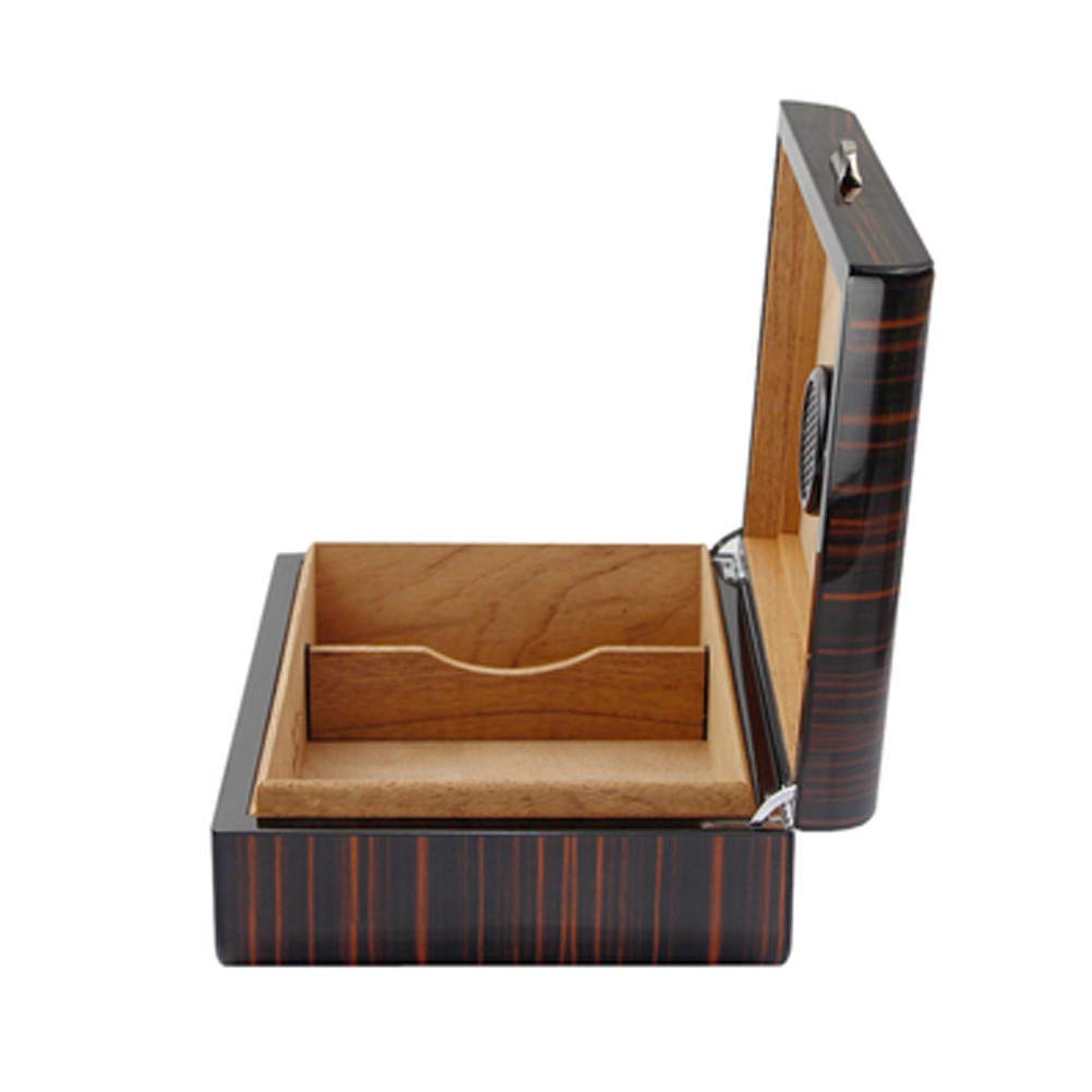 Premium Cigar Box Humidor with Magnetic Seal & Humidifier Gel - Elegant Cedar Wood Cigar Case for Men - Perfect Gift for Cigar Lovers, Home Bar, Office & Travel Accessories