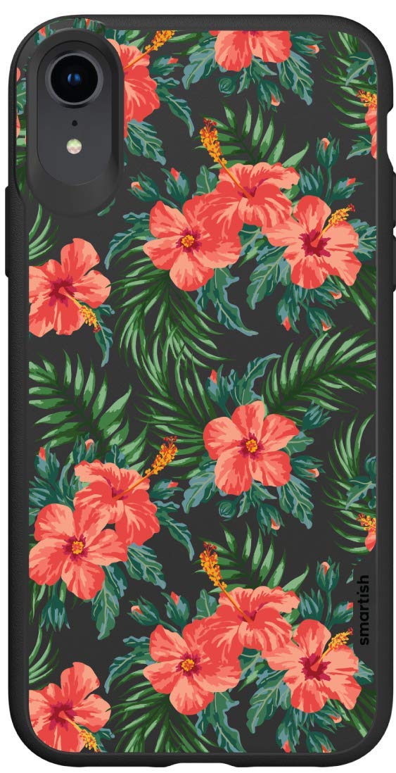 Smartish Tropical iPhone XR Slim Case - Lightweight Protective Thin Cover with Gripmunk Grip - Perfect for Everyday Use, Travel & Outdoor Activities