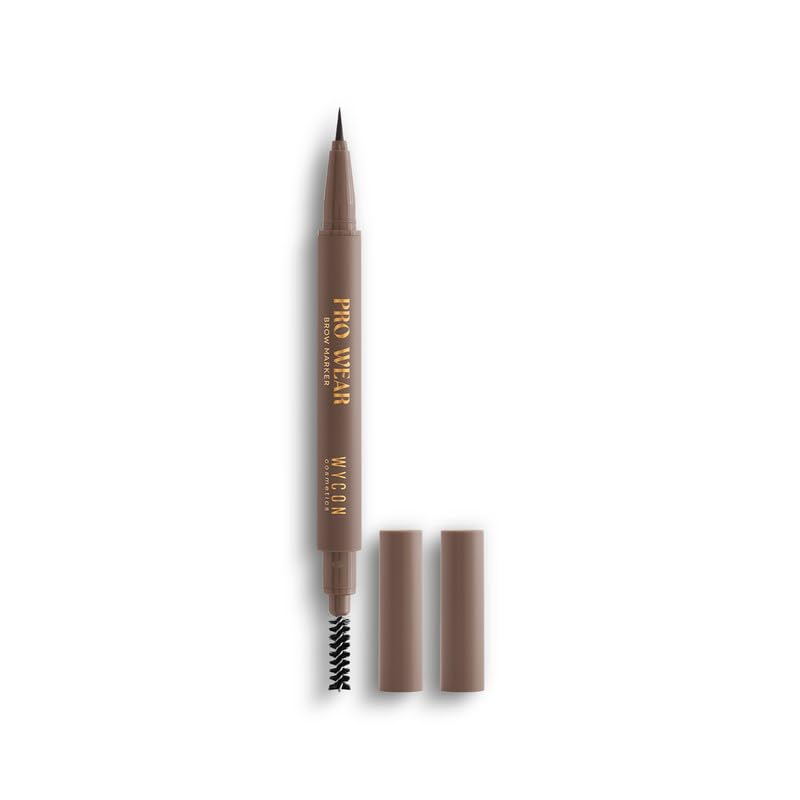 WYCON Cosmetics PRO WEAR BROW MAKER - Ultra Fine Tip Eyebrow Pencil with Microblading Effect, Shade 03 Medium Brown | Natural-Looking Brows for Everyday Makeup & Special Occasions