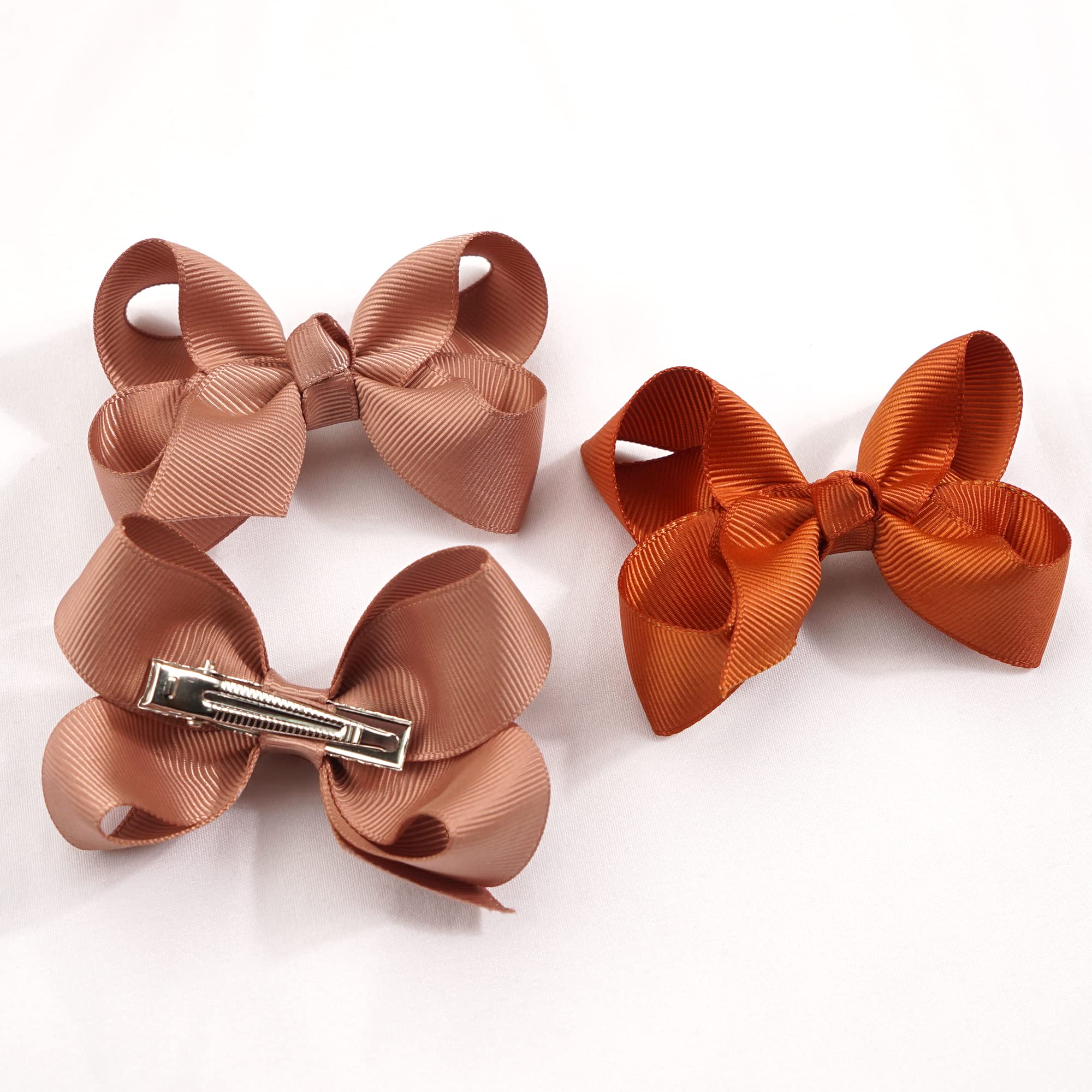 JOYOYO 40 Pcs Hair Bows for Toddlers Girls - Hair Clips & Ribbon Bows for Kids (3 Inch) - Perfect for Parties & School