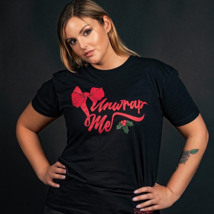 Comfortable Women's Boyfriend Fit T-Shirt - Soft & Relaxed Unwrap Me Style in Black | Perfect for Casual Wear, Lounging & Everyday Outfits