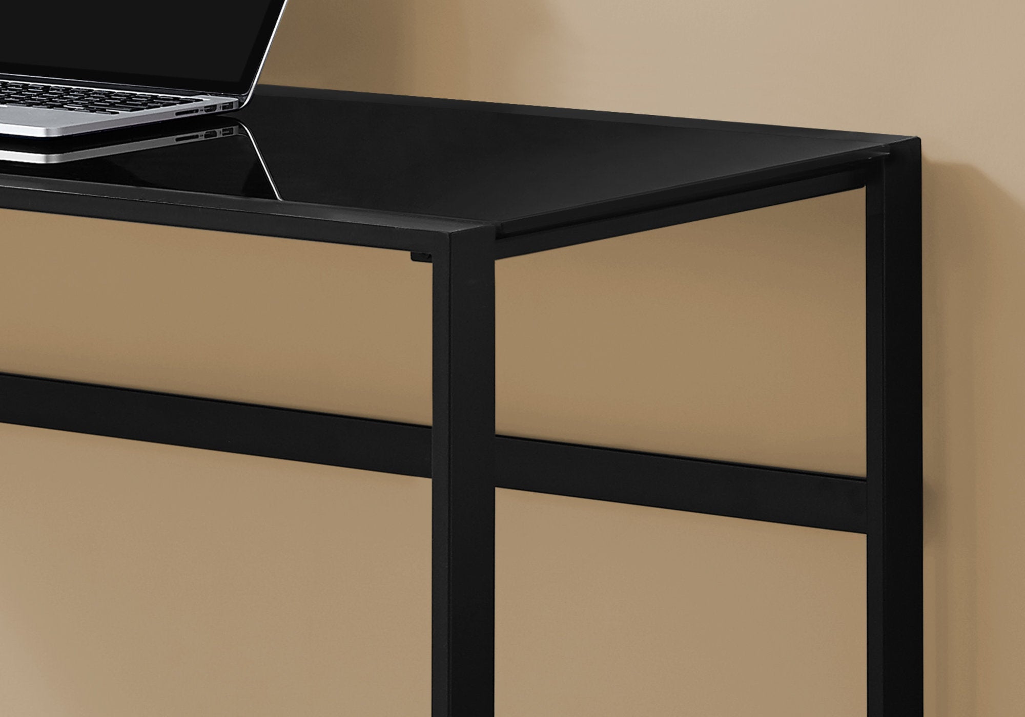 48L Black Metal & Tempered Glass Office Series - Perfect for Home Office, Workspace, and Professional Environments