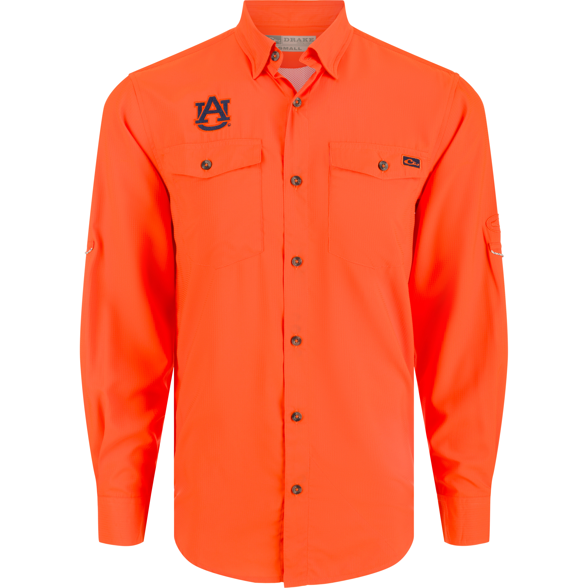 Auburn Fraternity Dobby Long Sleeve Shirt for Men - Comfortable Cotton Blend Top for College Parties, Greek Life & Casual Wear