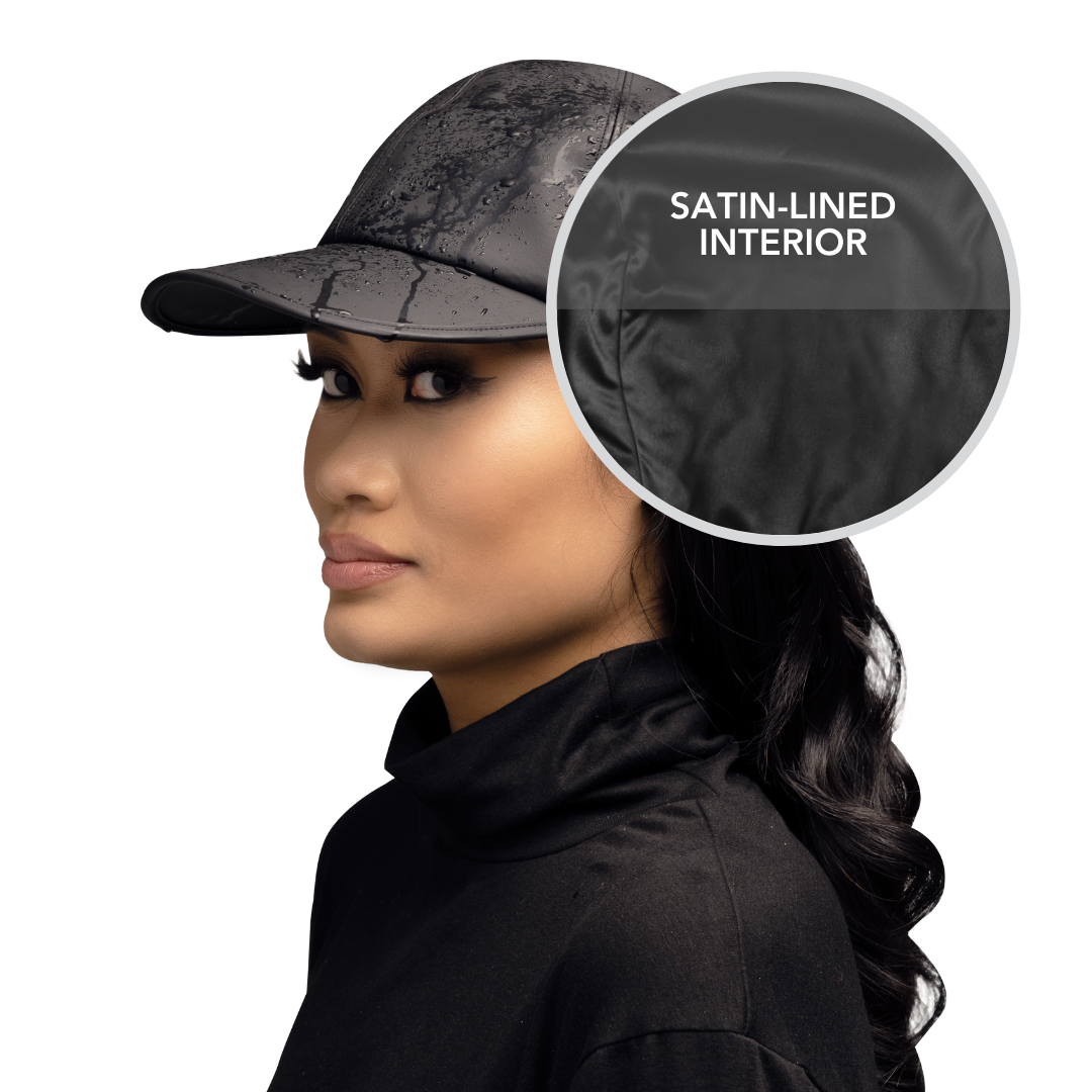 Waterproof Satin-Lined Baseball Cap for Women & Men - UV Protection Sun Hat for Outdoor Activities (Hiking, Running, Beach) - Buy 5 Get 1 Free Hairbrella Gift Bundle