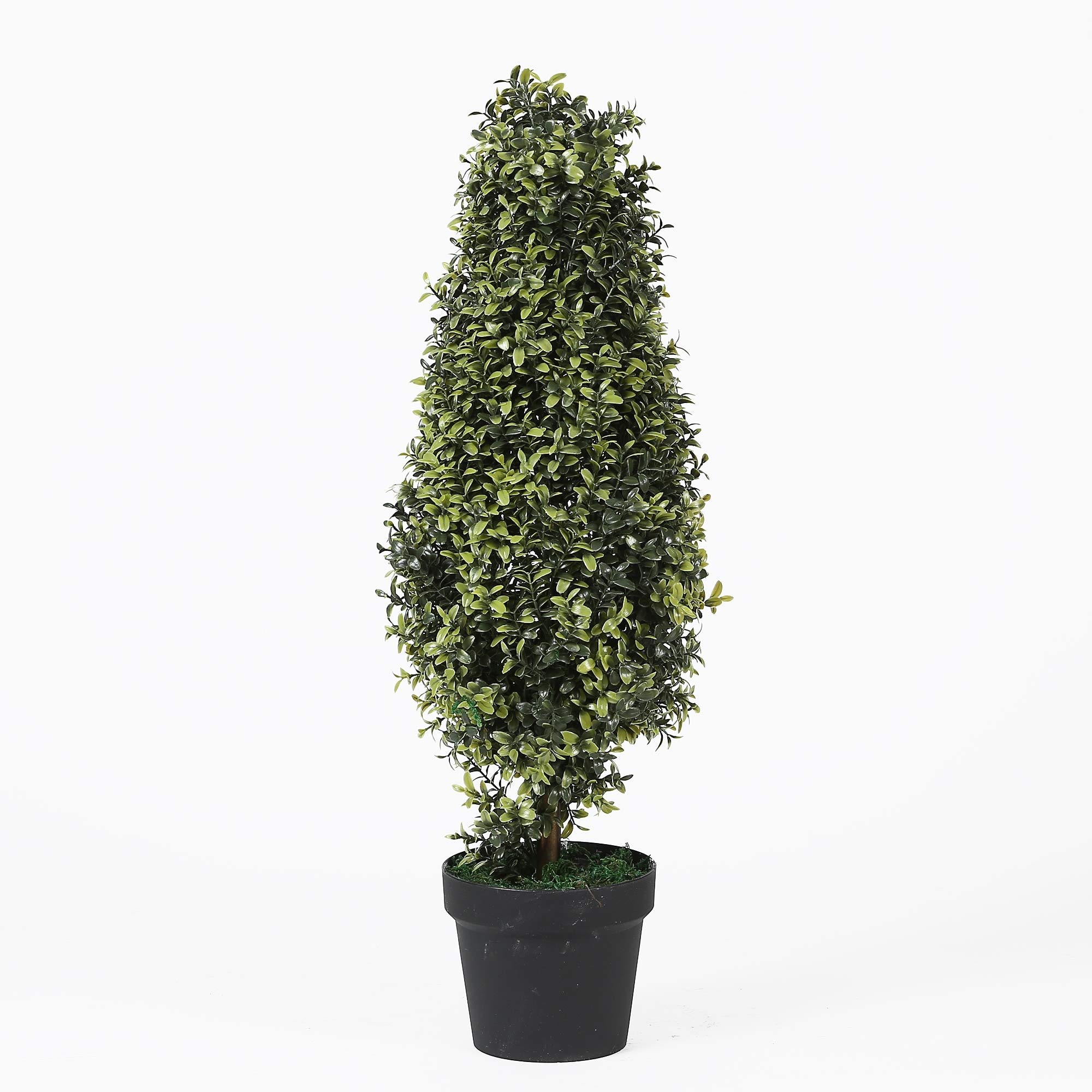 Artificial Orchid Green Tree Topiary - Realistic Fake Plant for Home & Office Decor - Perfect for Living Room, Bedroom, and Wedding Centerpieces