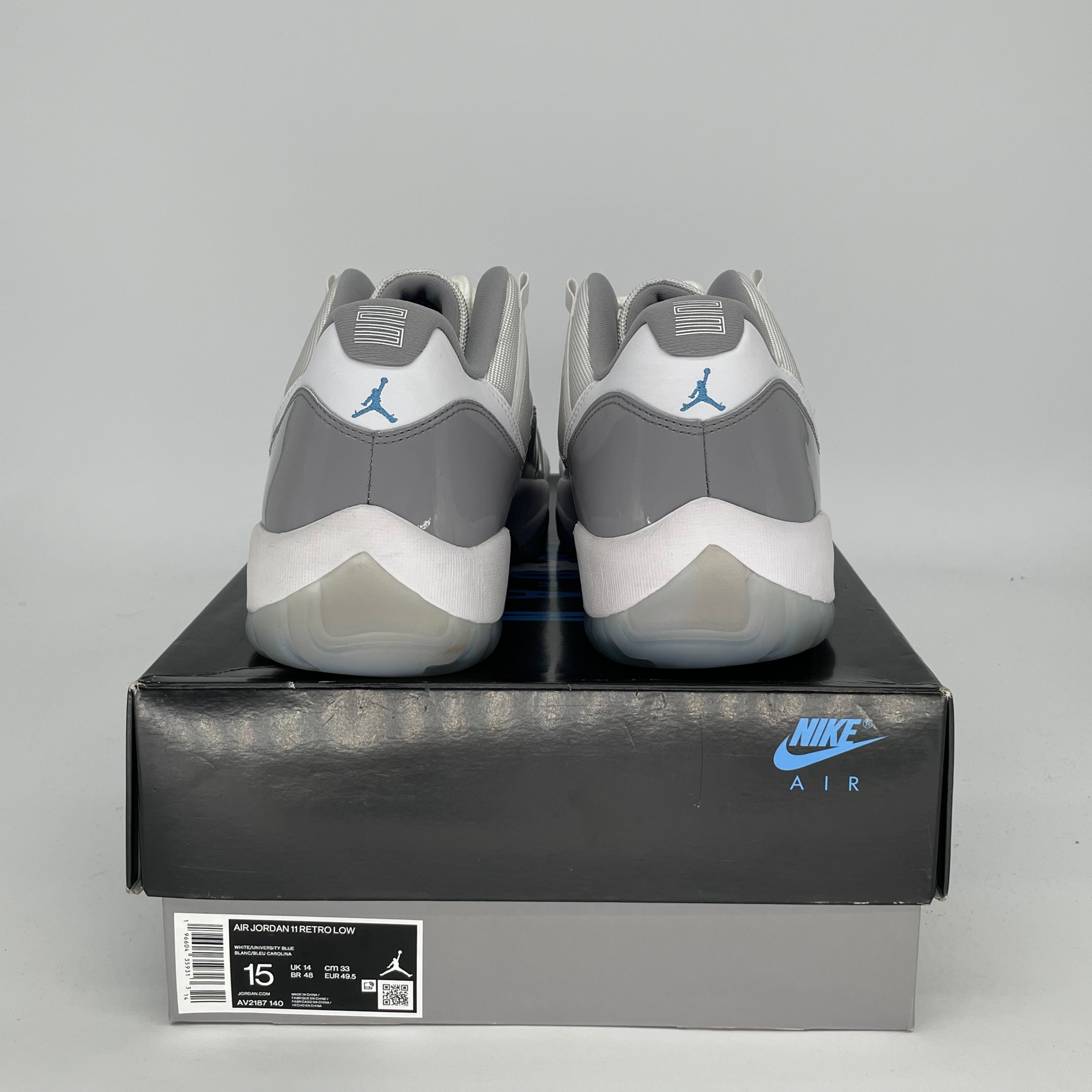 AIR JORDAN 11 LOW CEMENT GREY MEN'S BASKETBALL SHOES SIZE 15 (AV2187-140) - Perfect for Casual Wear, Street Fashion & Basketball Games