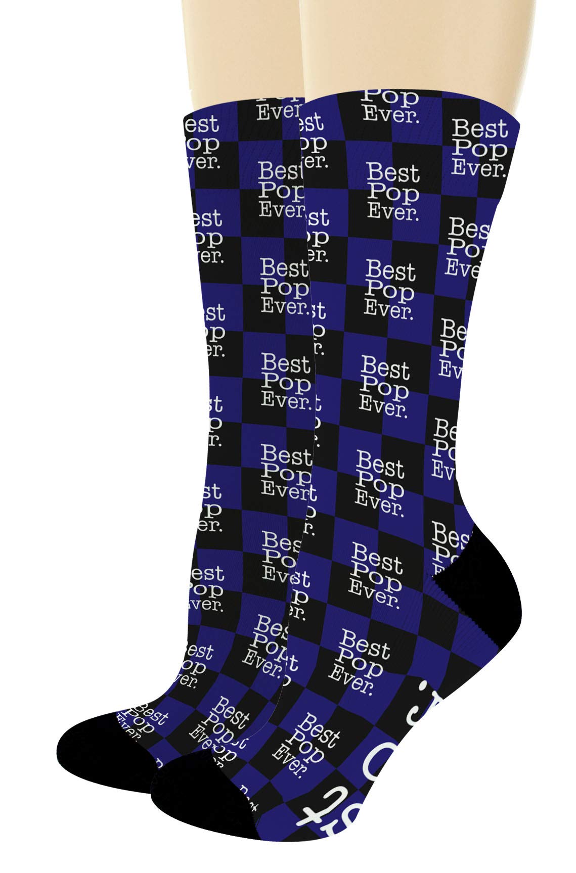 Best Pop Gifts Ever - Funny Novelty Crew Socks for Men, Dad & Grandpa - Perfect Father's Day Gift - Comfortable & Unique Socks for Everyday Wear, Gifts & Special Occasions