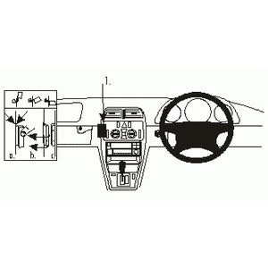 No-Drill Angled Dash Mount for Mercedes Benz CLK Class (1997-2001) - Perfect for GPS, Phone & Radar Detectors - Easy Installation & Secure Hold