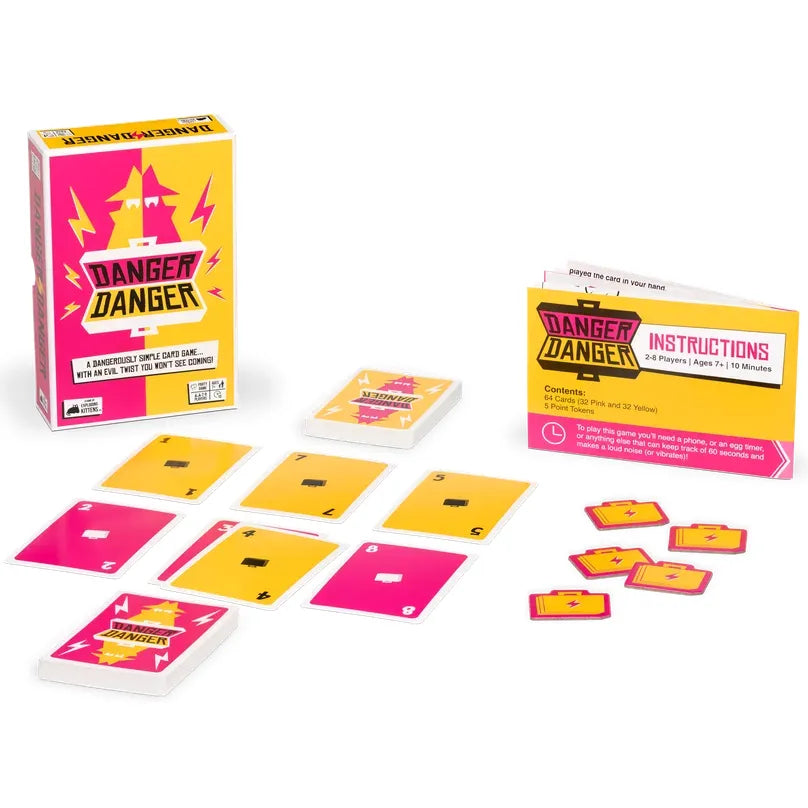 Danger Danger by Exploding Kittens - Hilarious Party Card Game for Adults & Teens - Perfect for Game Nights, Gatherings, and Family Fun