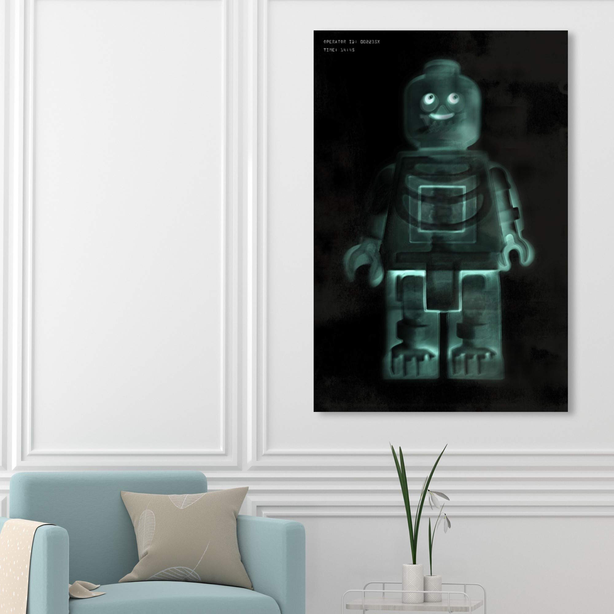 Building Toyman X-Ray Wall Art Canvas Print - Modern Home Decor for Living Room, Bedroom & Office - 36