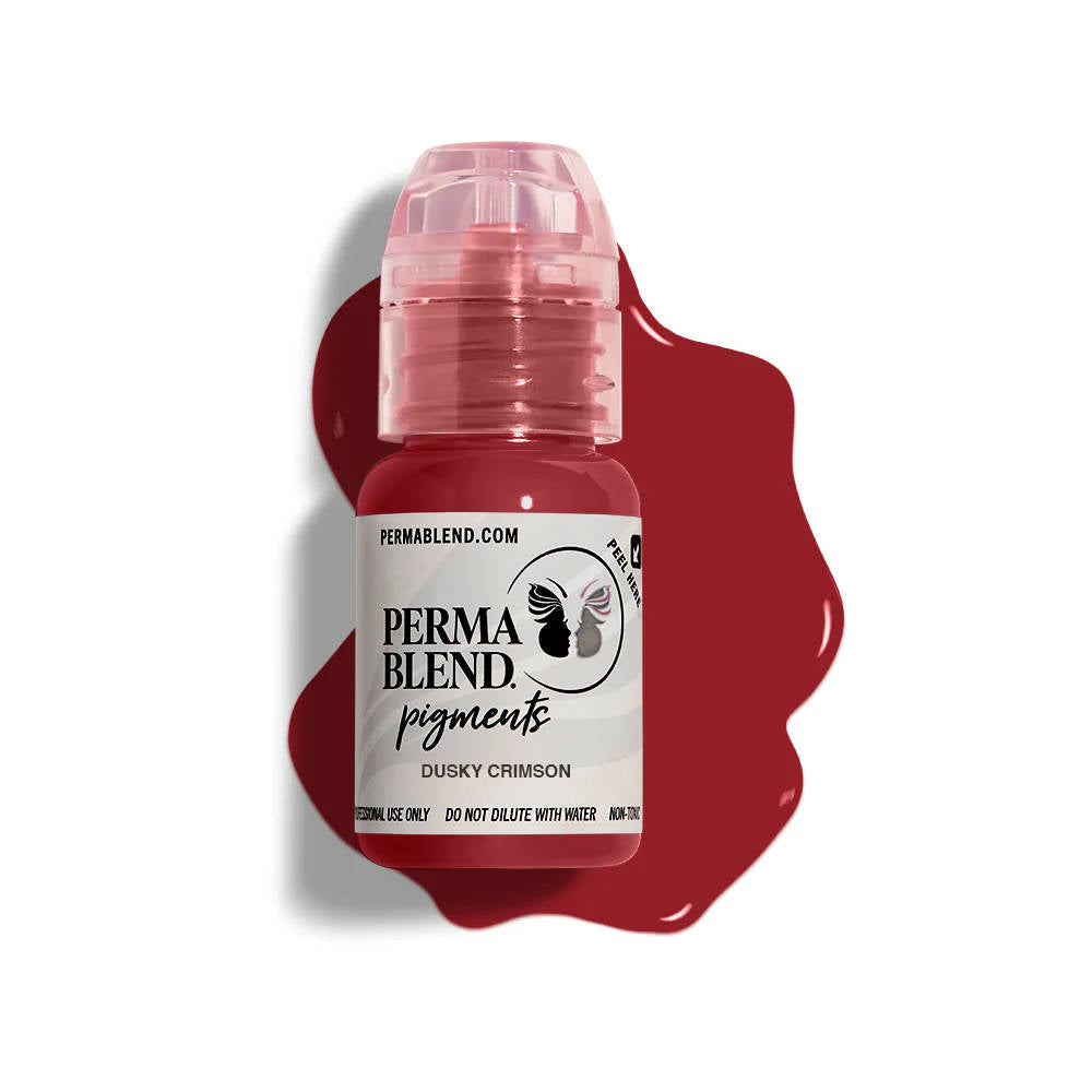 Perma Blend Dusky Crimson Tattoo Pigment - Professional Tattoo Ink for Artists, Permanent Makeup & Body Art - Ideal for Realistic Tattoos & Cosmetic Enhancements