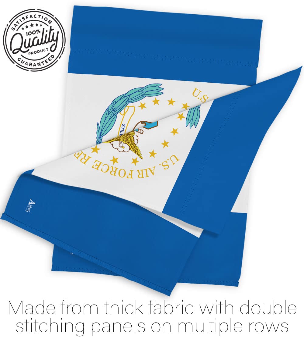 USAF Retired Military Garden Flag Set with Stand - Double-Sided Yard Decoration for Veterans