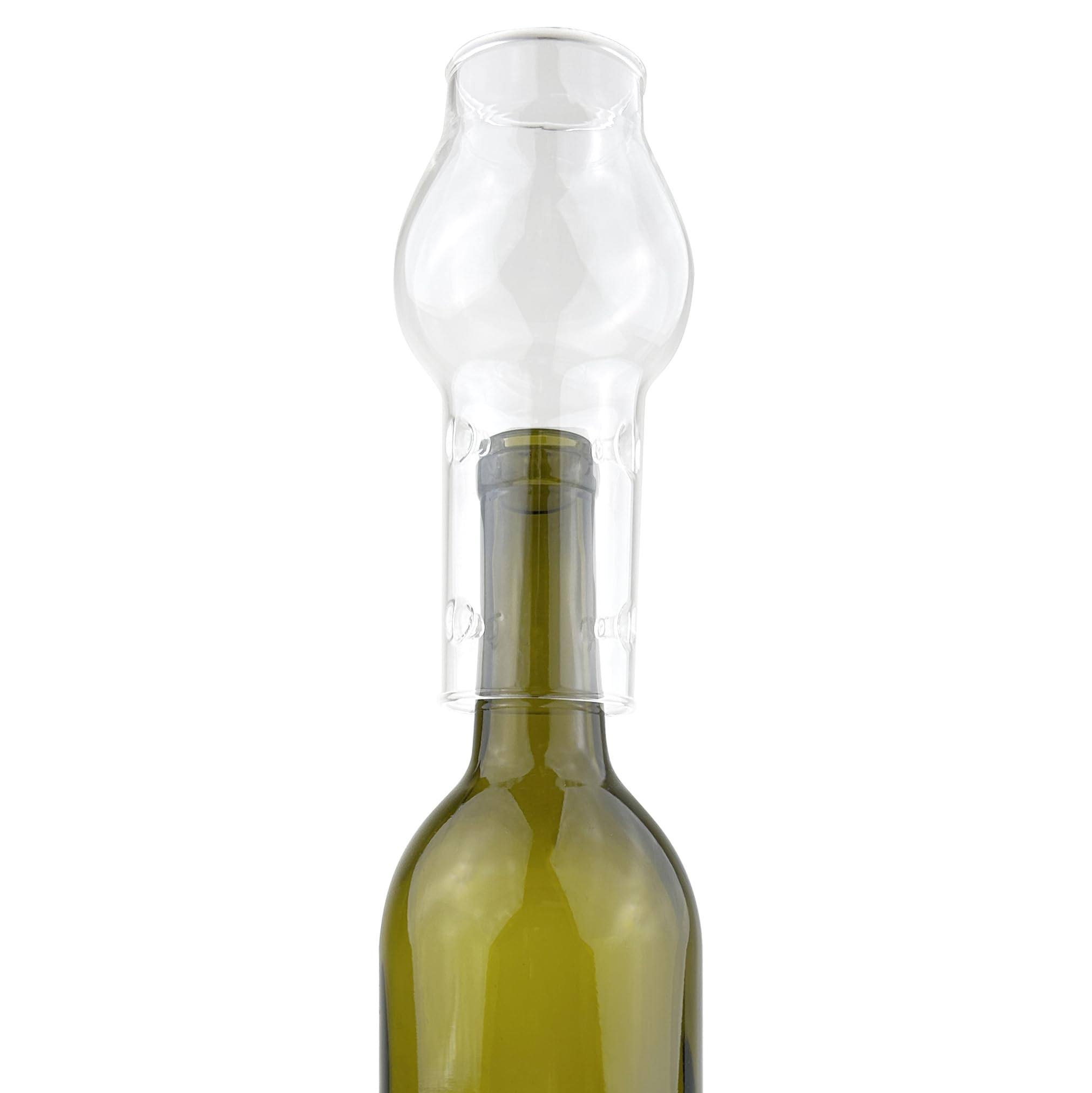 National Artcraft® Glass Chimney Flame Protector - Decorative Cover for Wine Bottles, Oil Lamps & Candles | Fire Safety Accessory for Home Decor, Dining Tables & Romantic Ambiance