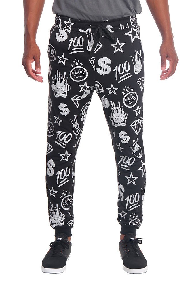Victorious Men's Graphic Print Jogger Pants - Stylish Casual Sweatpants for Lounge, Workout & Streetwear Fashion