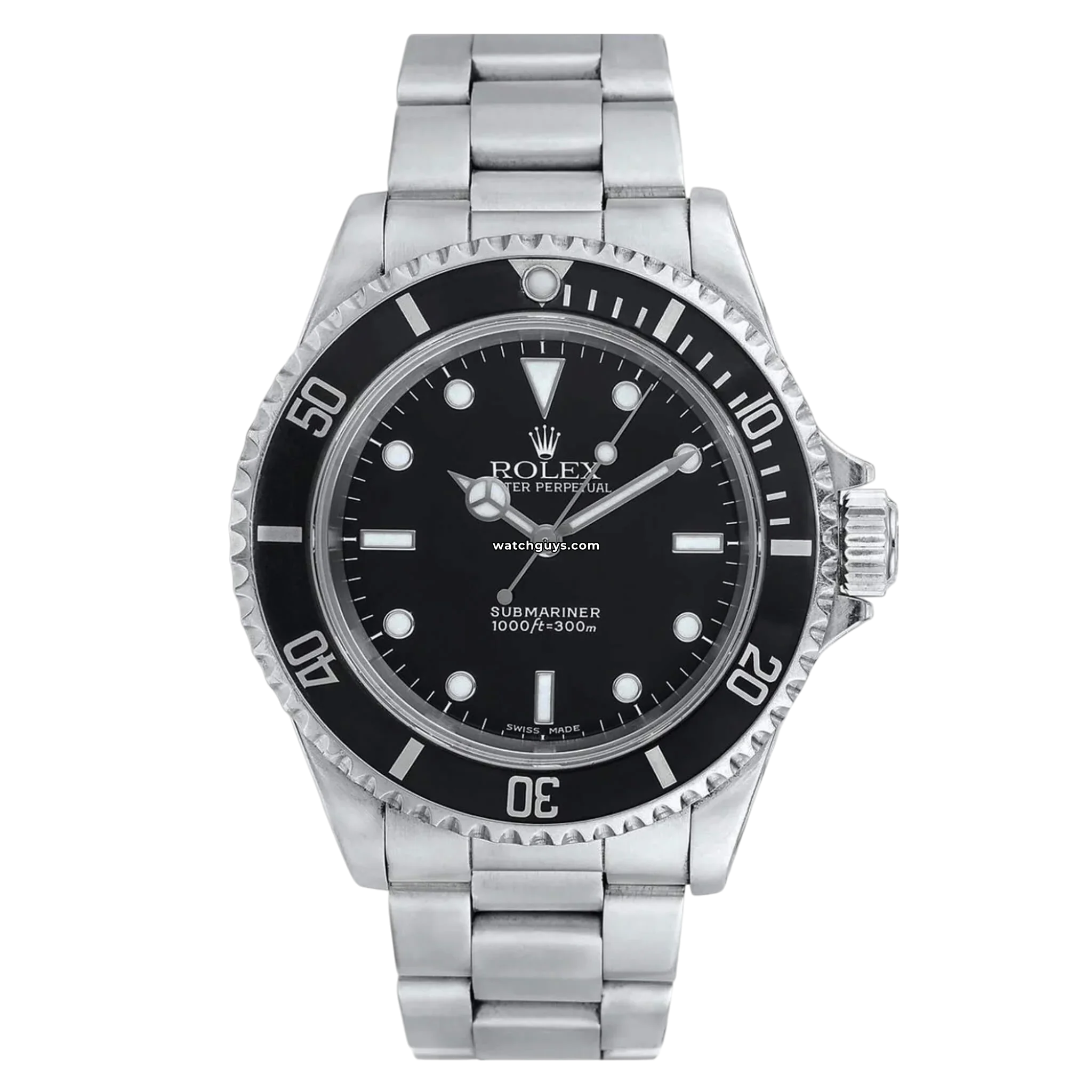 Original Rolex Submariner 14060 Black Stainless Steel Men's Watch - Luxury Diver Timepiece for Professional Scuba Diving & Everyday Wear