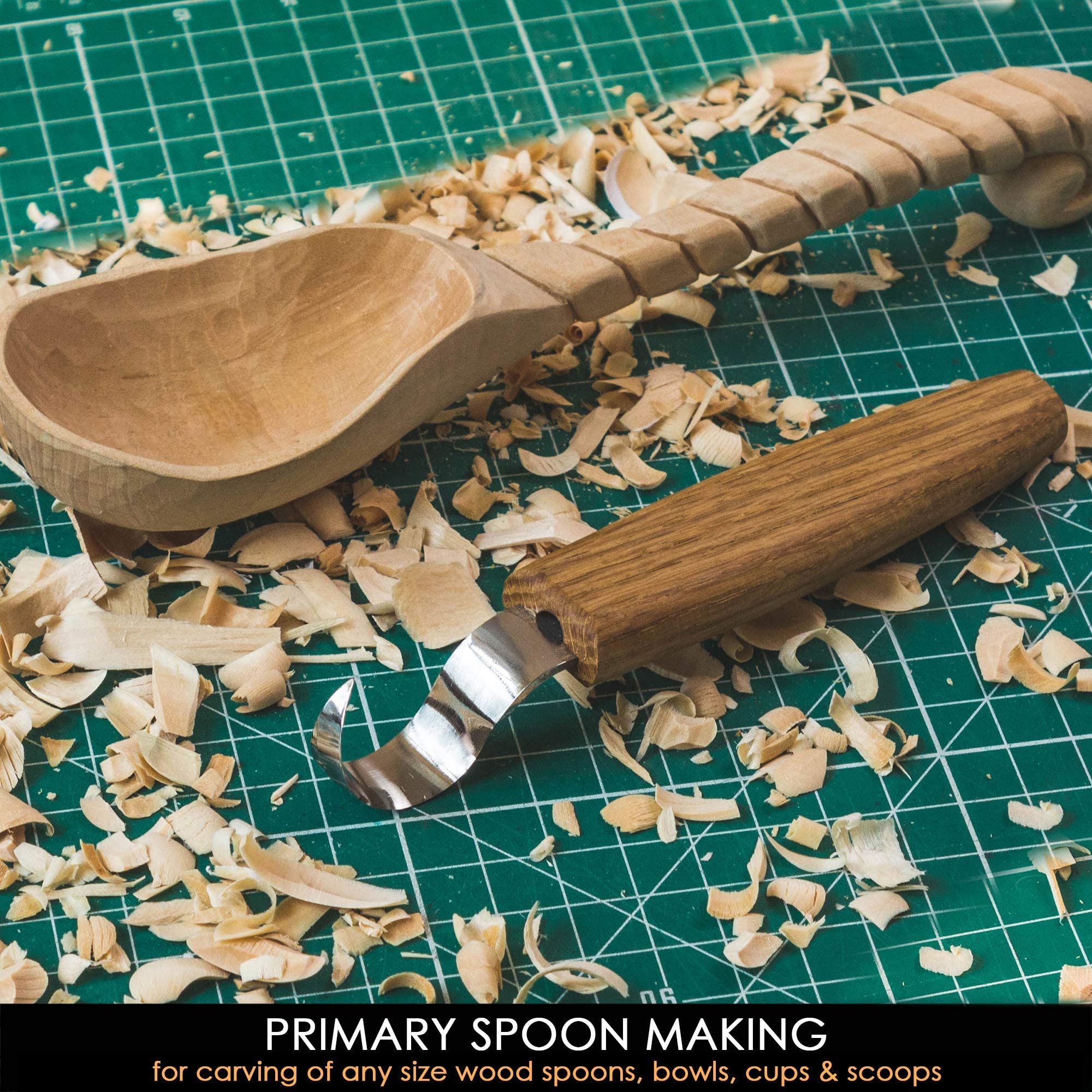 BeaverCraft SK1 Wood Carving Kit - Professional Whittling Tools Set for Beginners & Experts - Perfect for DIY Woodworking, Spoon Carving & Craft Projects