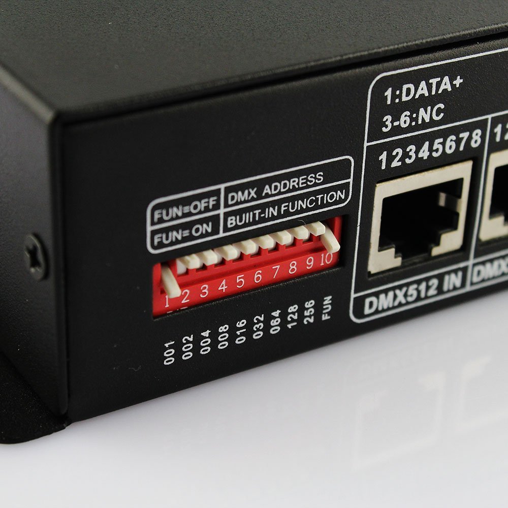 DMX 512 Controller for RGB LED Strip Lights - 5050/3528 LED Decoder DMX512 | Perfect for Stage Lighting, Home Theater & Architectural Lighting