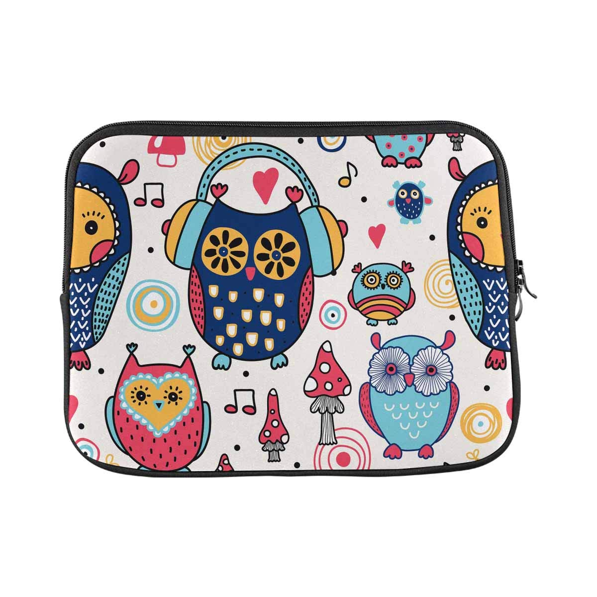 Cute Owl Pattern Laptop Sleeve Bag for 11-11.6 Inch Notebook - Lightweight Protective Computer Carrying Case Cover for MacBook, Chromebook - Perfect for Work, School & Travel Accessories